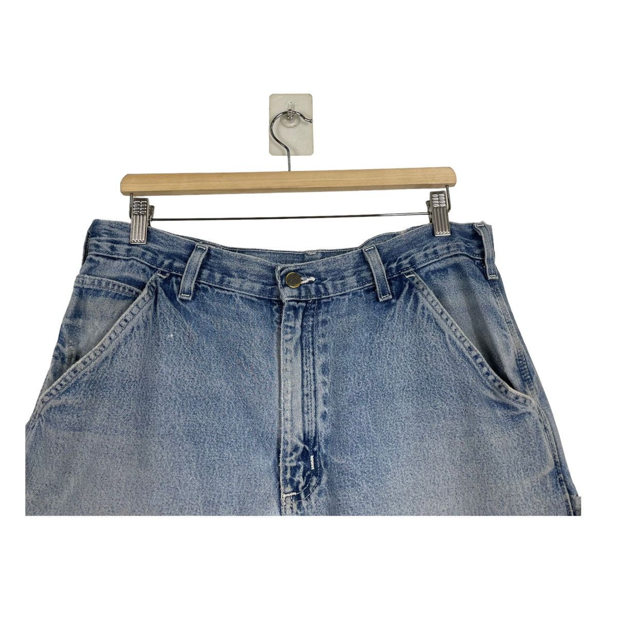 Carhartt × Carhartt Wip × Vintage 💥CARHARTT WIP SINGLE KNEE DISTRESSED JEANS Size US 34 / EU 50 - 5 Thumbnail