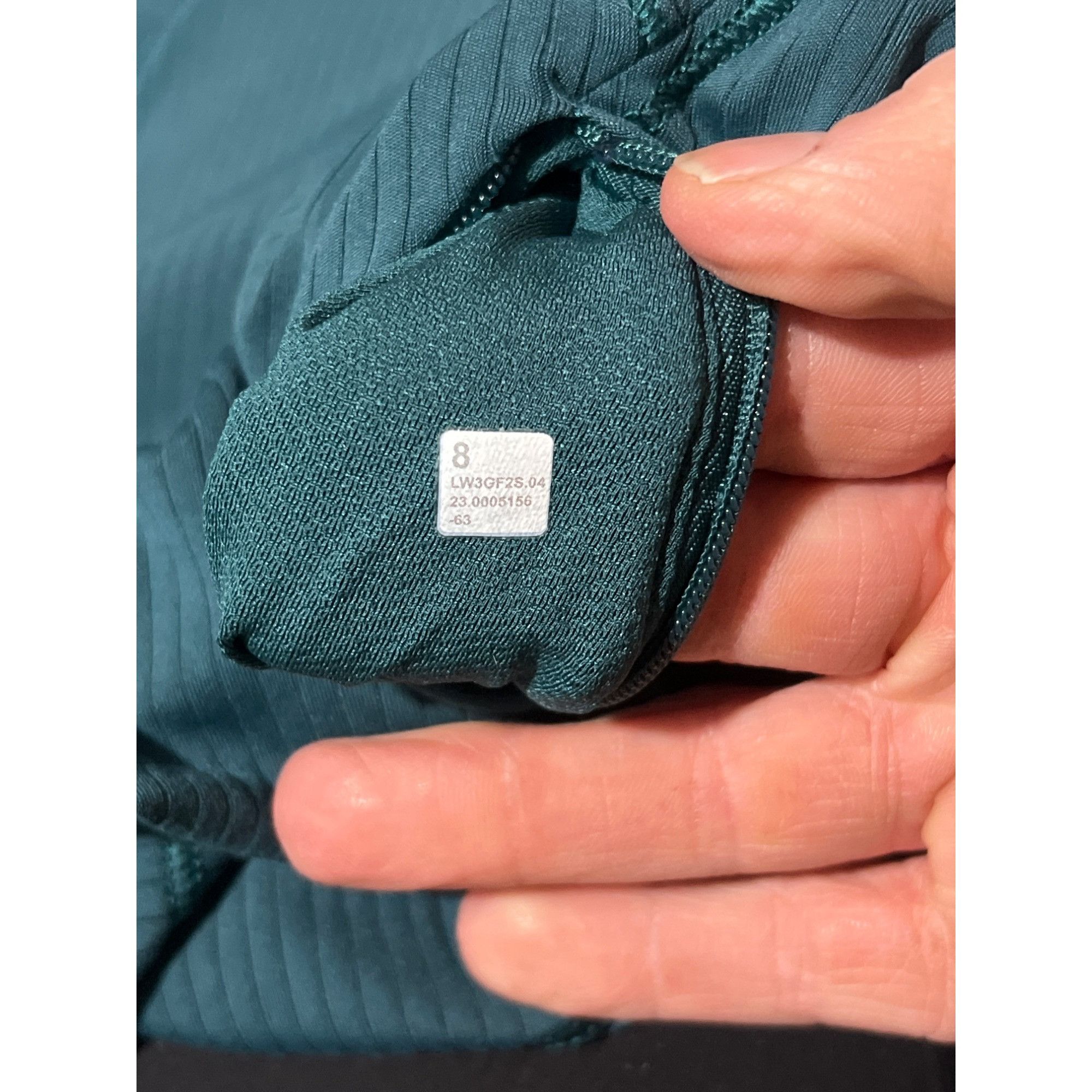Lululemon 𝓛𝓾𝓵𝓾𝓵𝓮𝓶𝓸𝓷 Its Rulu Run Cropped Half ZipGreen Jasper Size M / US 6-8 / IT 42-44 - 7 Thumbnail