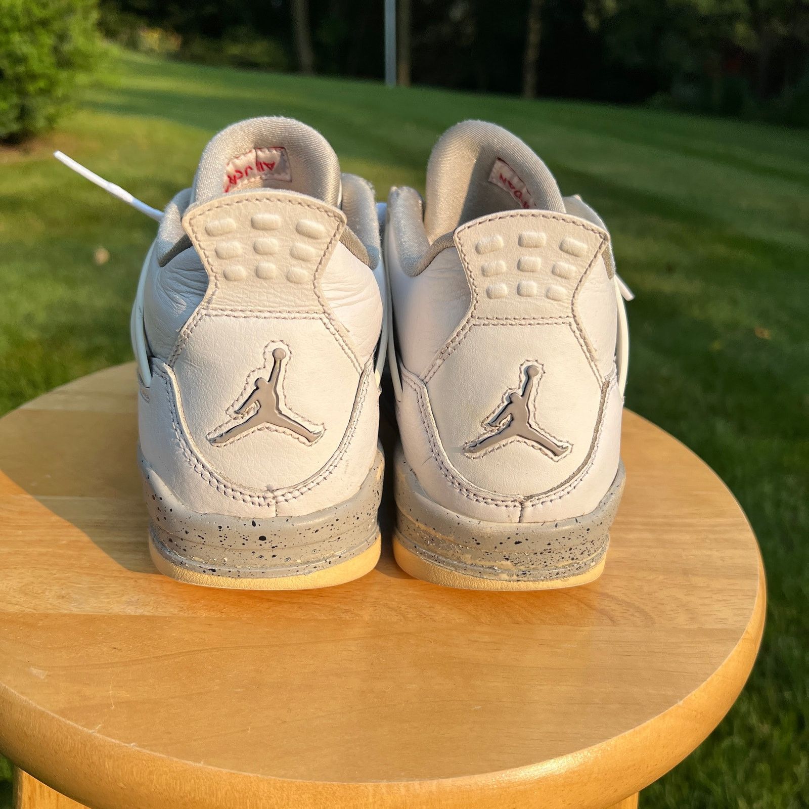 Jordan Brand × Nike Nike Air Jordan 4 Retro GS White Oreo Men's Shoes - Size 5 Size US 5 / EU 37 - 6 Thumbnail