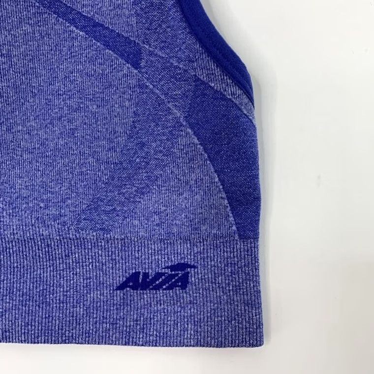 Avia Avia Womens S Sport Bra Top Racerback Activewear Low Support Soft Blue Size S / US 4 / IT 40 - 2 Thumbnail