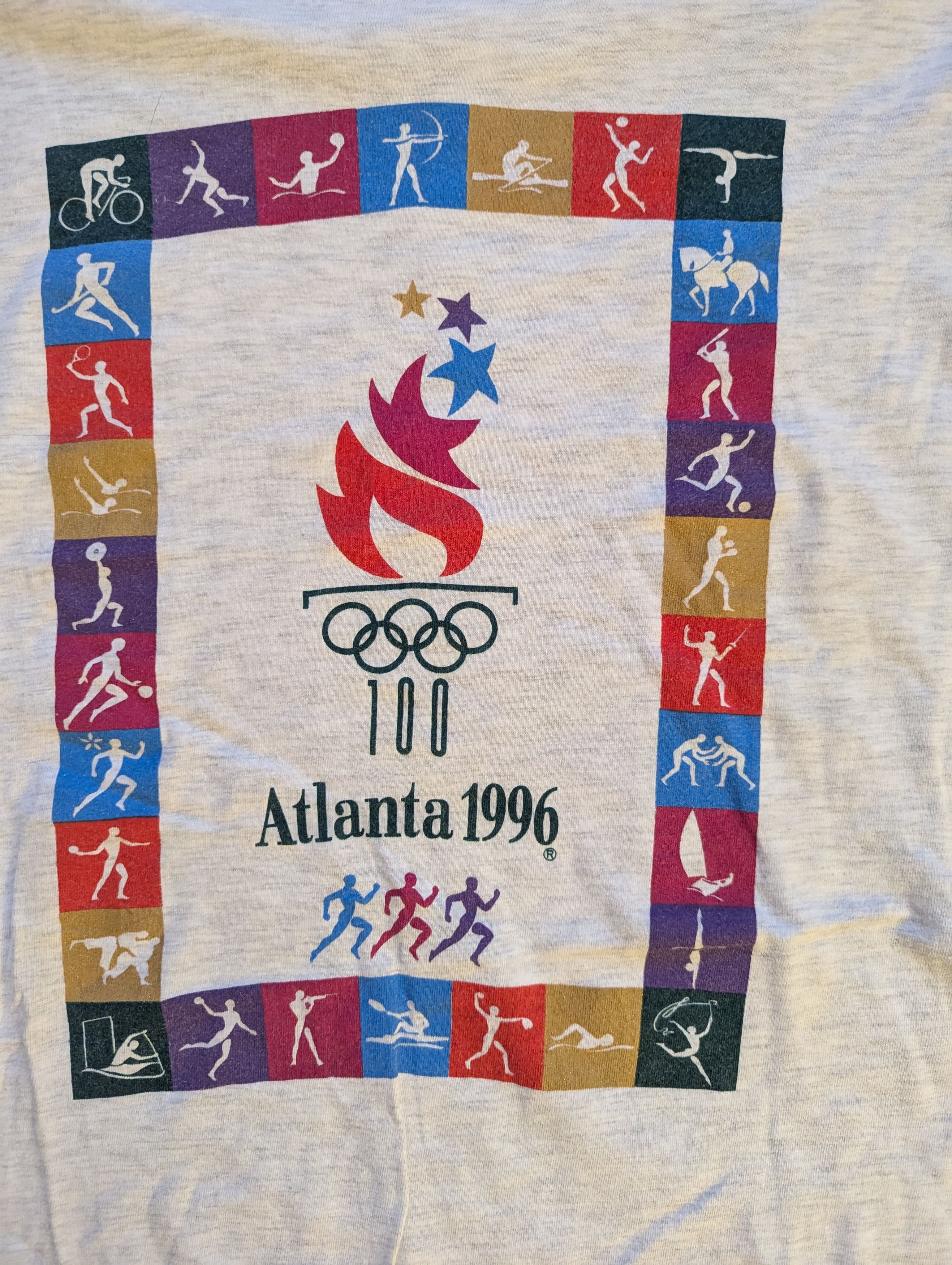 USA Olympics Vintage 1996 Atlanta Olympics T-Shirt – Centennial Games Size US XL / EU 56 / 4 - 2 Thumbnail