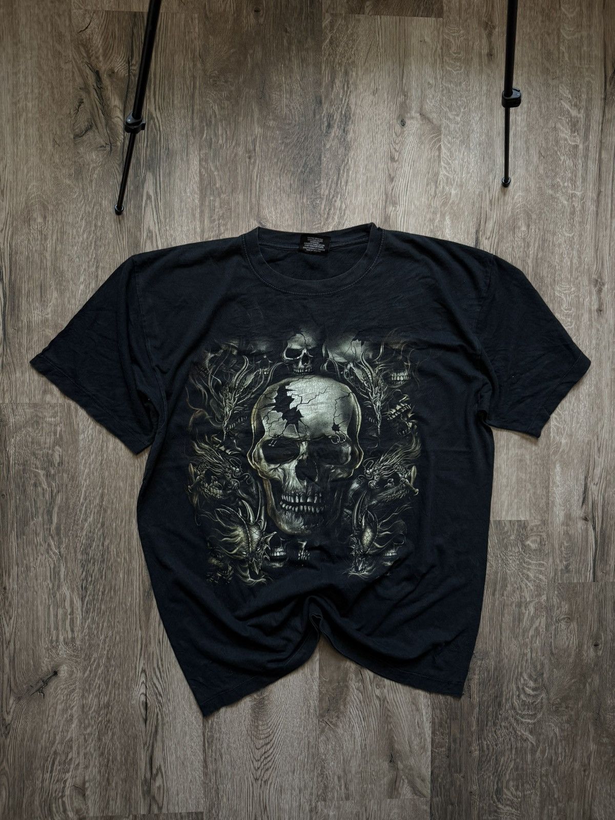Vintage Vintage Rock Change Skull Tee Size US XL / EU 56 / 4 - 1 Thumbnail