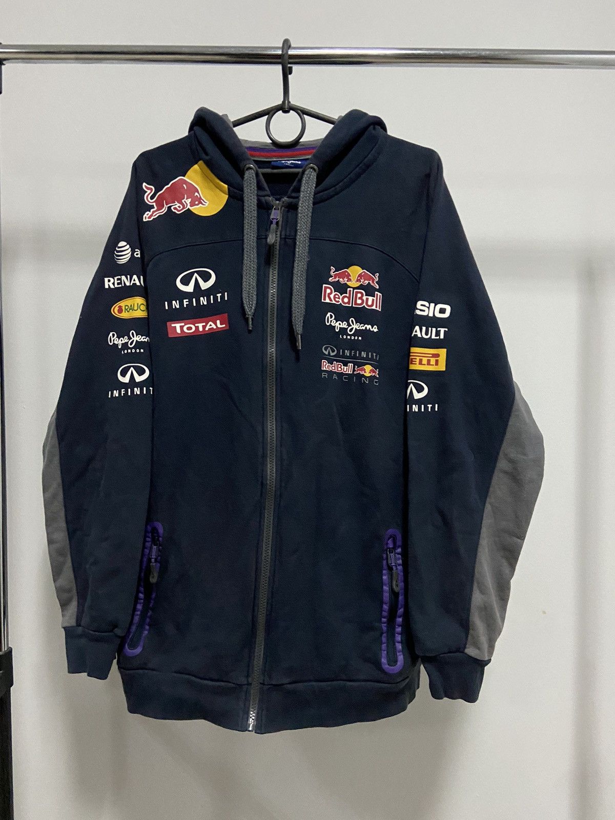 Red Bull × Vintage Red Bull Vintage zip hoodie Racing Big Logo Size US XXL / EU 58 / 5 - 2 Thumbnail