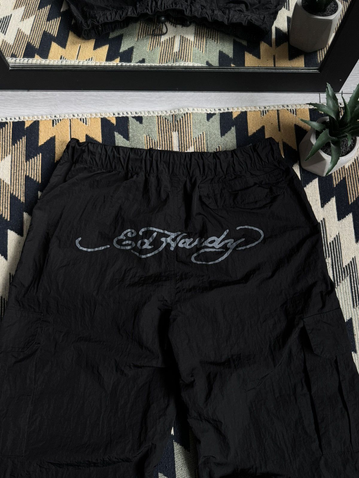 Ed Hardy Ed Hardy Nylon Big Logo Nylon Y2K Pants Size US 30 / EU 46 - 5 Thumbnail