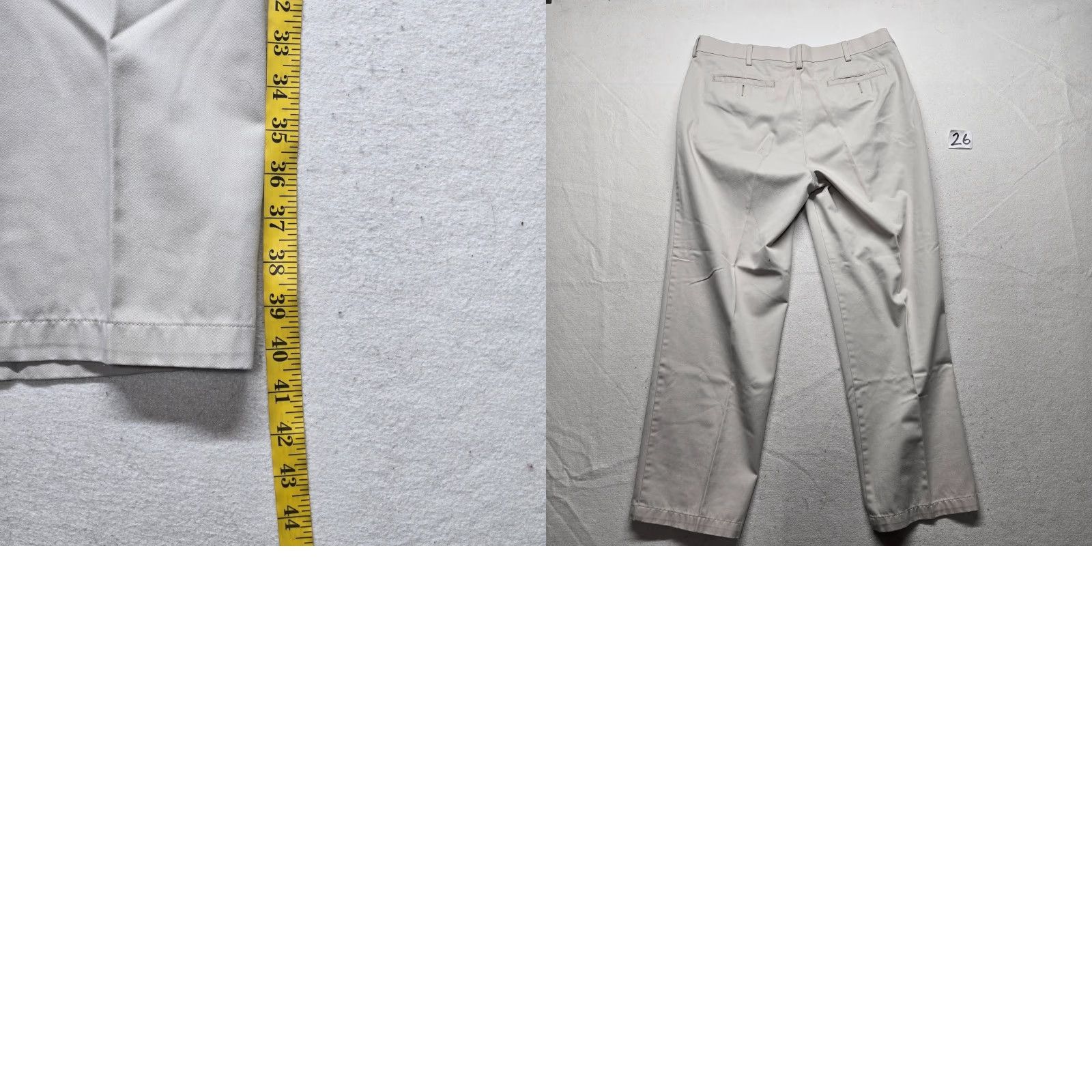 Croft & Barrow Croft & Barrow Beige Dress Pants Adult Men 36 x 30 Waist 36 Inseam 30 Flat Front Button Zipper Belt Loops Pockets Classic Fit Size US 36 / EU 52 - 8 Thumbnail