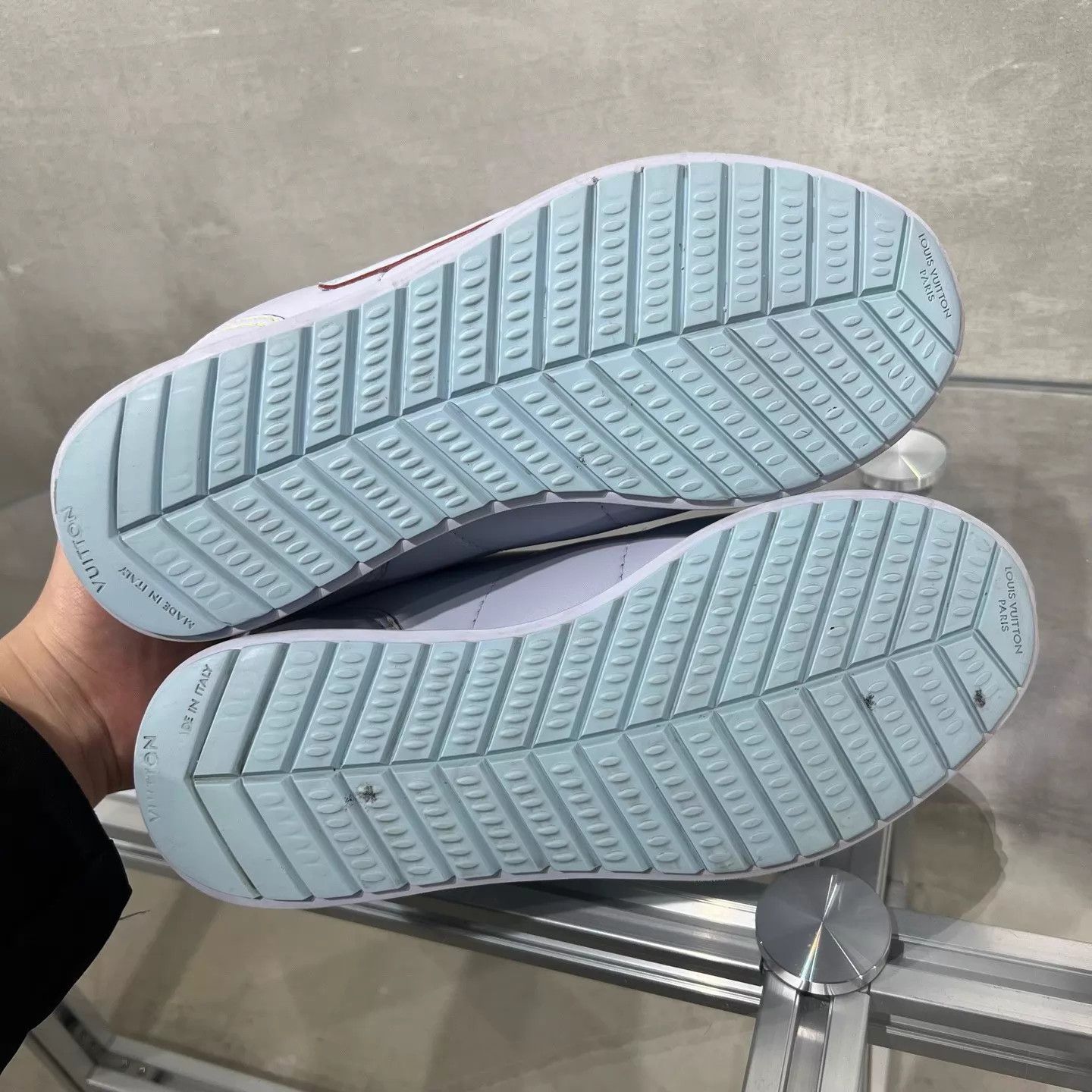 Louis Vuitton LV x Nigo blue waffle sneaker UK4 Size US 6.5 / IT 36.5 - 7 Thumbnail