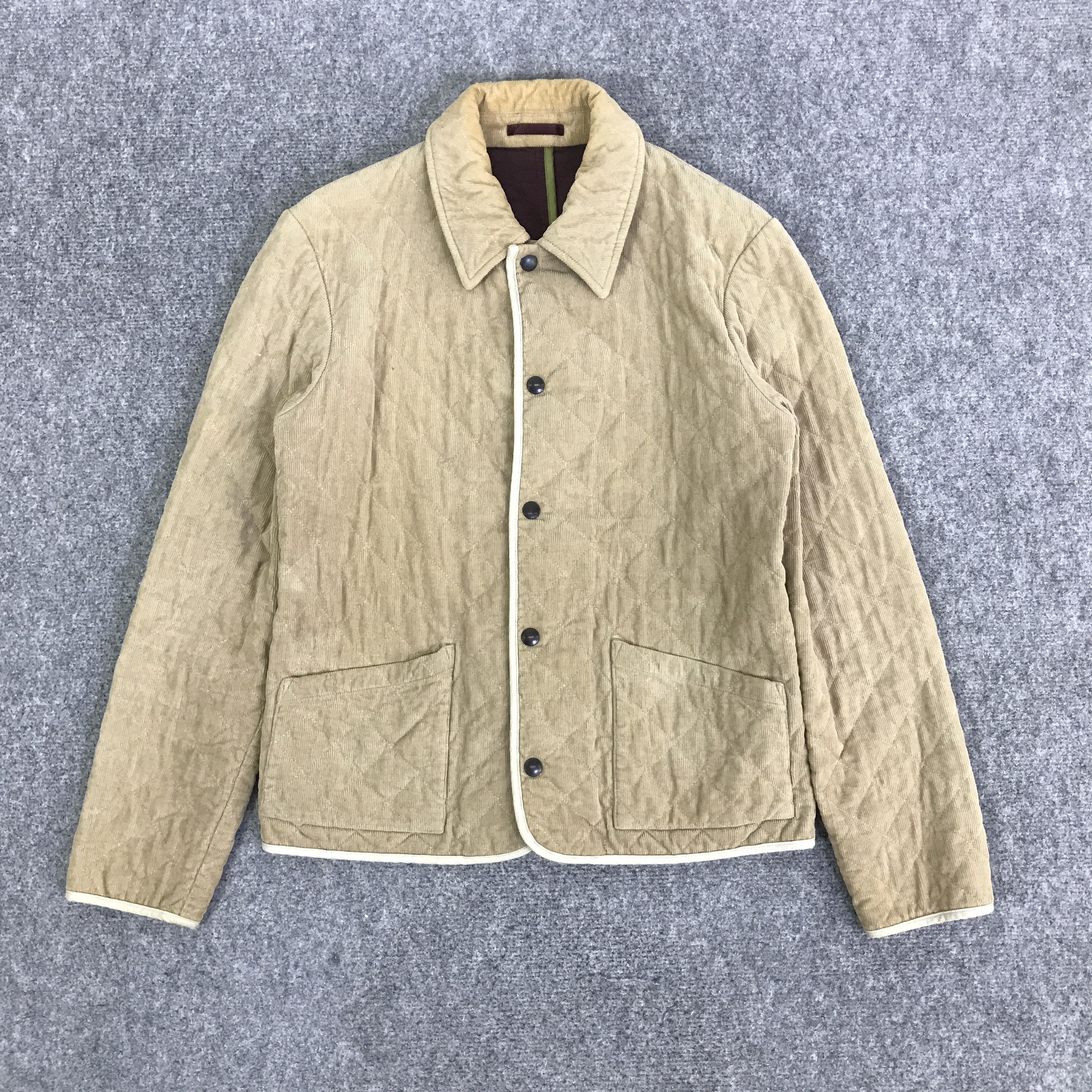 PAUL SMITH SNAP BUTTON CORDOURY JACKET K78B19