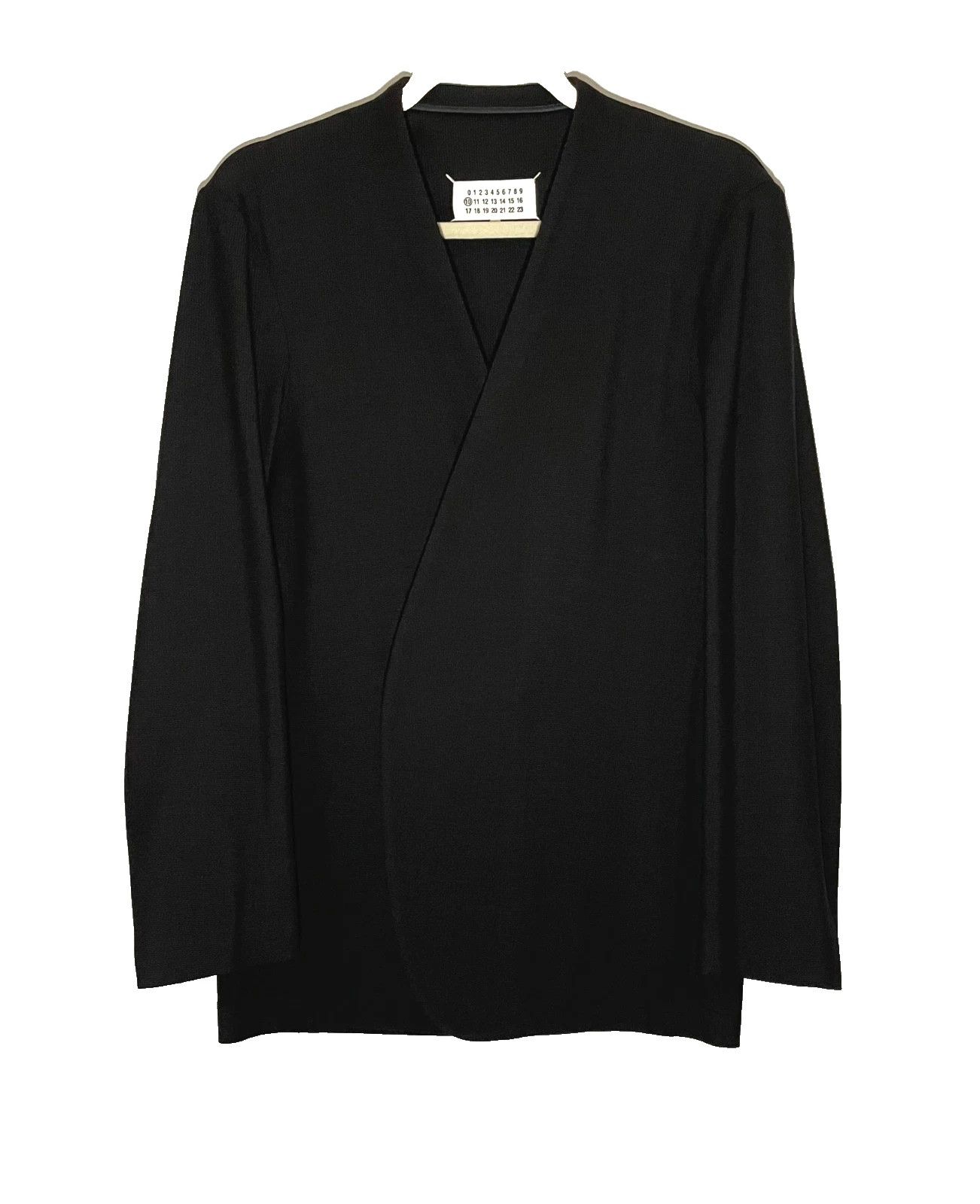 Maison Margiela Maison Margiela Collarless Virgin Wool Blazer Size 46R - 1 Thumbnail