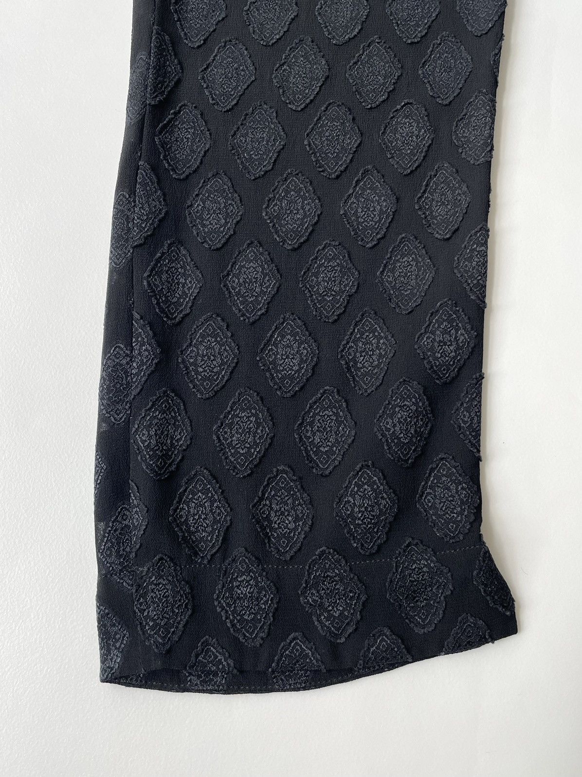 Ann Demeulemeester Medallion Jacquard Voile Trousers Size 28" / US 6 / IT 42 - 14 Thumbnail