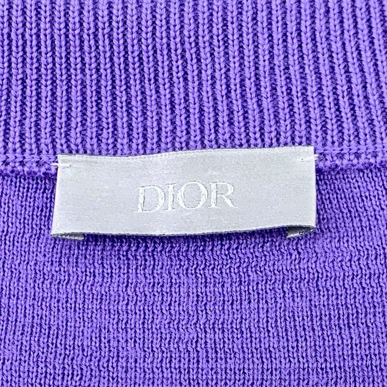 Dior Dior Color-blocked letter inlaid wool round-neck long-sleev Size US XL / EU 56 / 4 - 6 Thumbnail