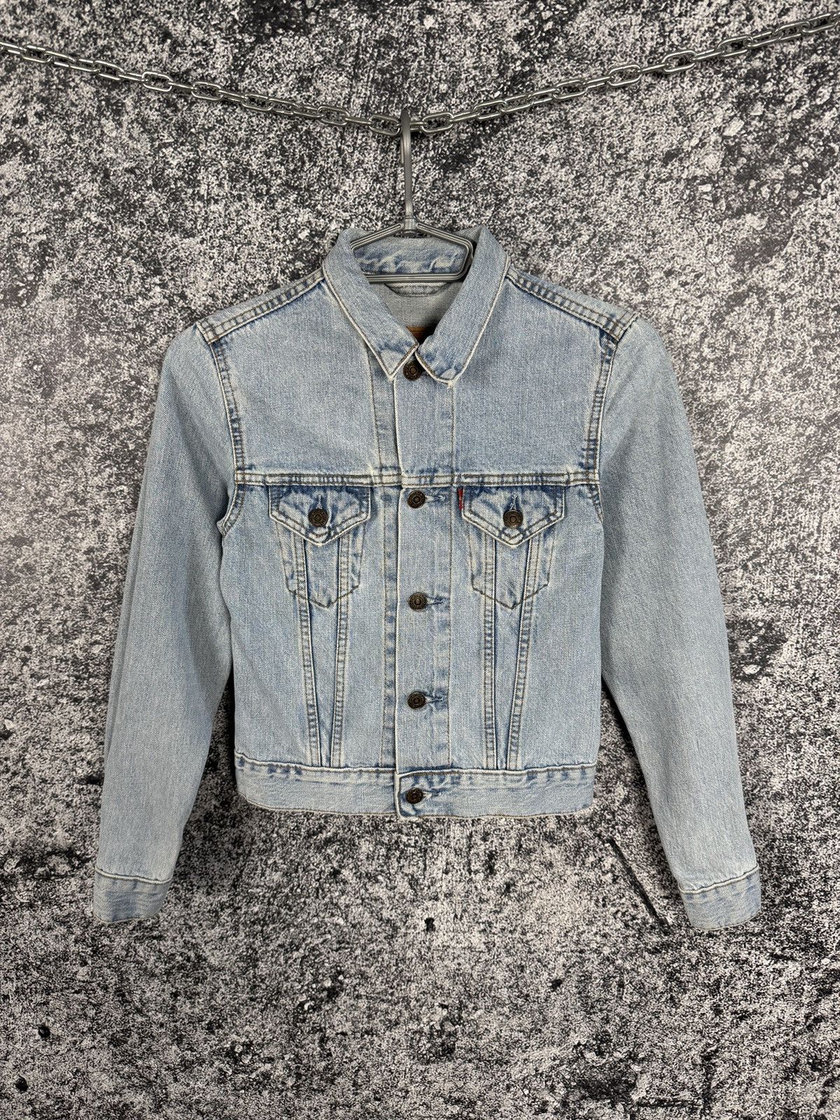 Levi's Vintage Levis Denim Jean Jacket For Girls 90s Retro Size XS Size XXS / US 00 / IT 34 - 1 Thumbnail