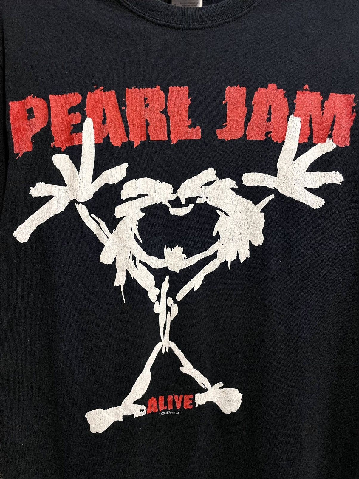 Band Tees Vintage 00s Pearl Jam Alive Stickman Rock Band T-Shirt Size US M / EU 48-50 / 2 - 5 Thumbnail