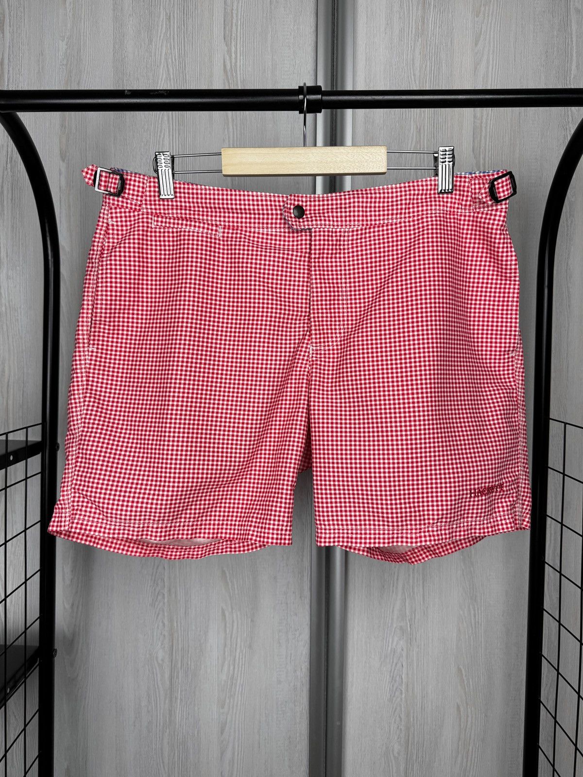 Hackett Hackett London Mini Gingham TL Coral Swimwear Shorts sz M Size US 32 / EU 48 - 2 Thumbnail