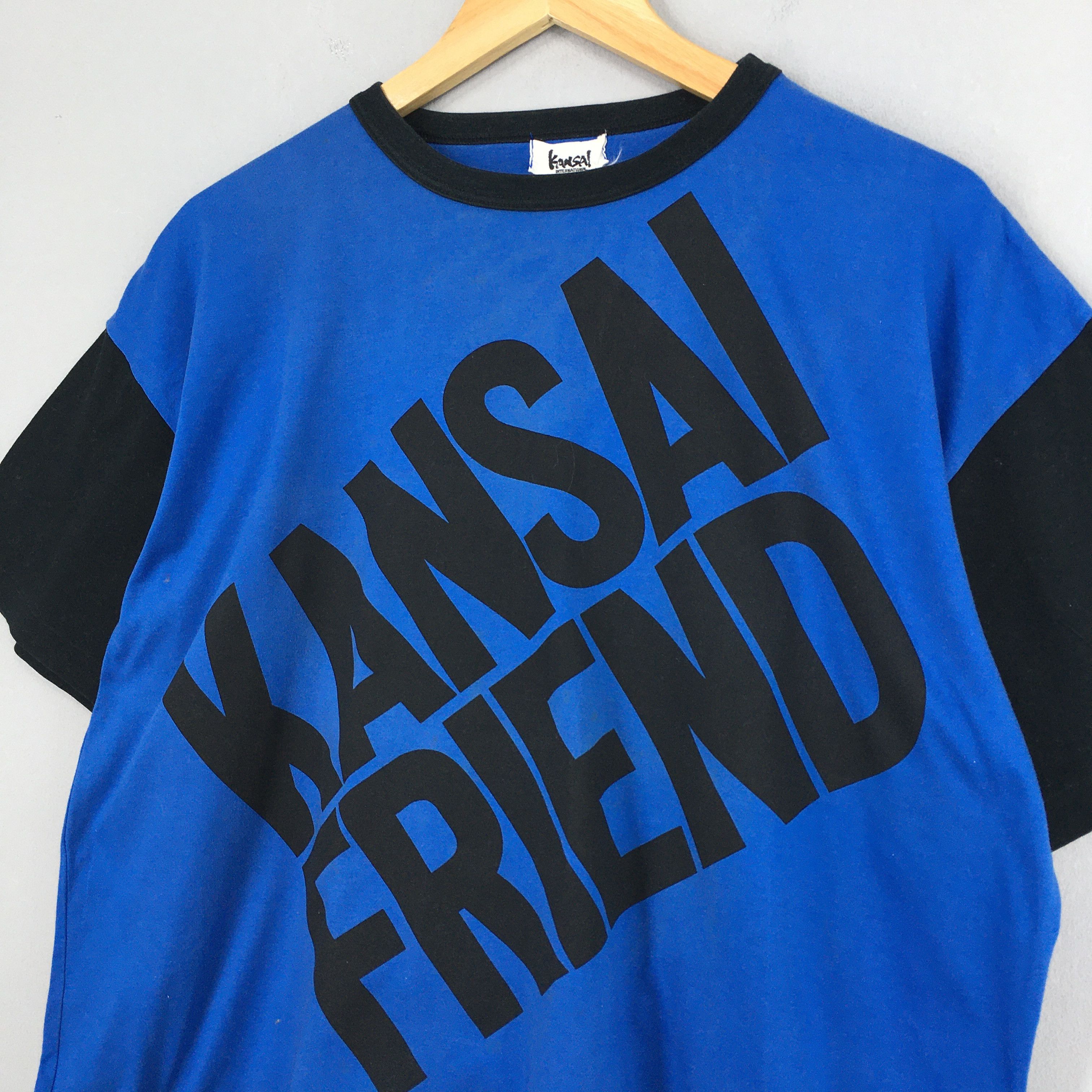Japanese Brand × Kansai Yamamoto × Vintage 90's Kansai Yamamoto Friend Raijin Japanese T shirt Medium Size US M / EU 48-50 / 2 - 3 Thumbnail