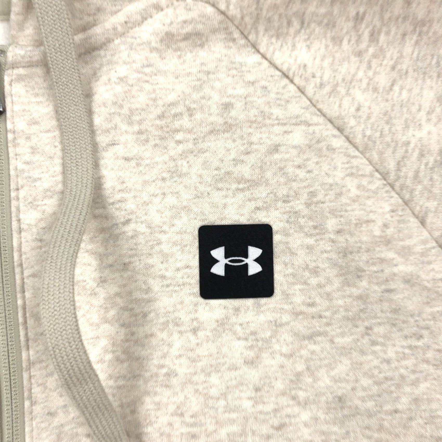 Under Armour Under Armour Men's Full Zip Hoodie Rival Fleece Beige Large L Size US L / EU 52-54 / 3 - 3 Thumbnail