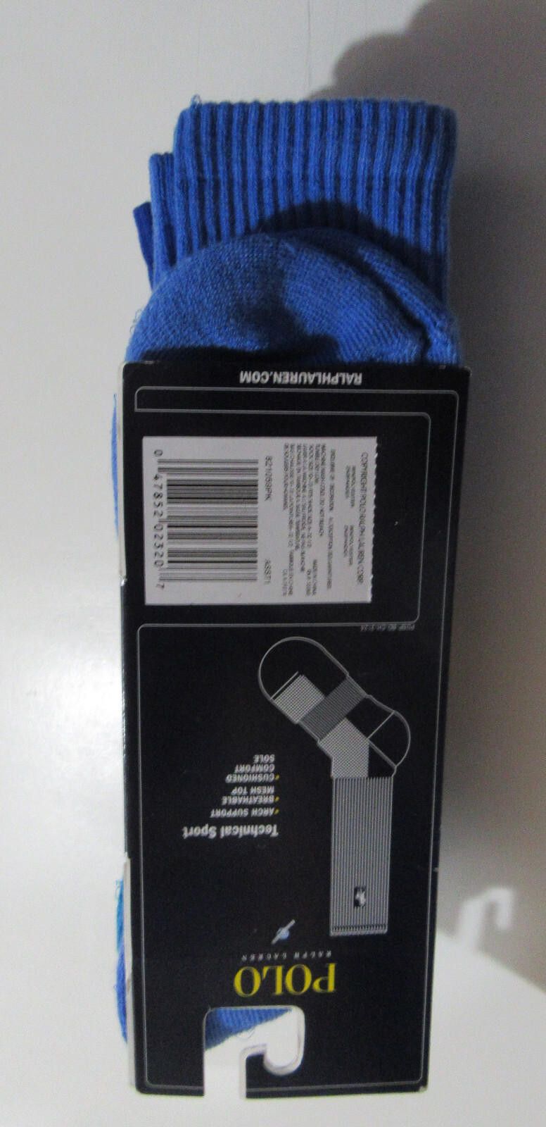 Polo Ralph Lauren Polo Ralph Lauren Big Pony Crew Socks Blue Tones 3 pk RARE Size ONE SIZE - 3 Thumbnail
