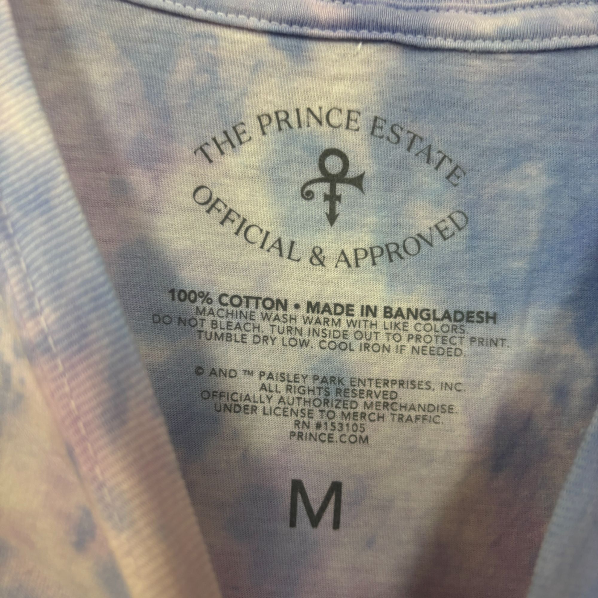 Prince Prince and the Revolution Purple Rain Soul Rock Tie Dye M Size US M / EU 48-50 / 2 - 4 Thumbnail