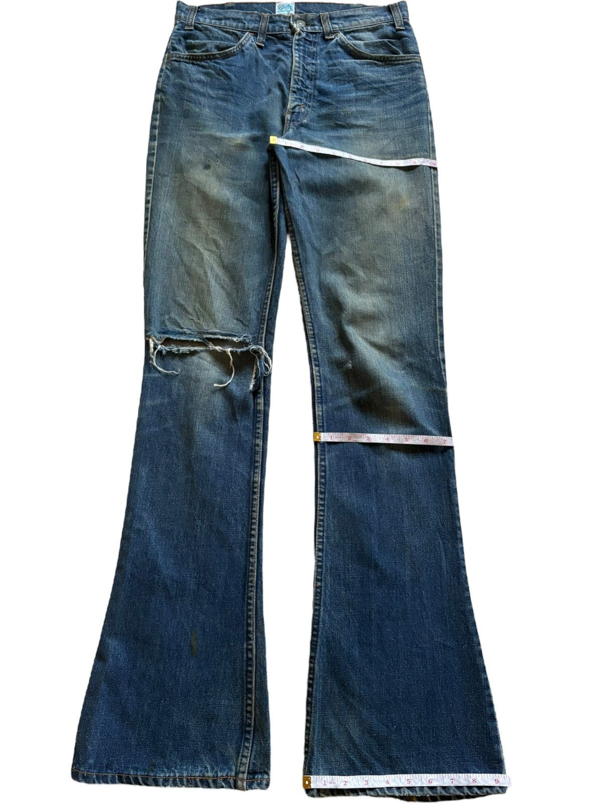 Levi's Vintage 80s Levis Orange Tab Flare Jeans Button #16 Size US 31 - 14 Thumbnail