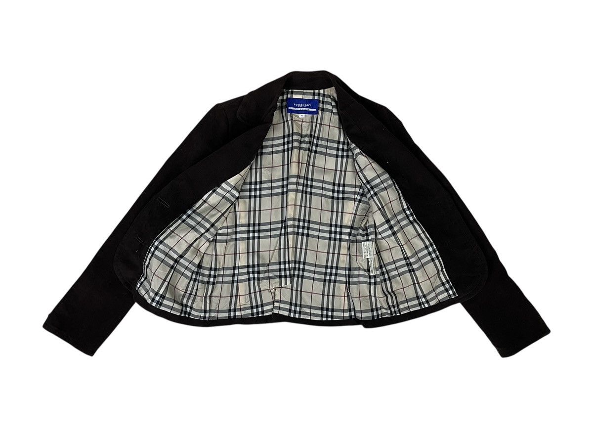Burberry Burberry Blue Label Brown Velvet Cropped Jacket Blazer Size S / US 4 / IT 40 - 11 Thumbnail