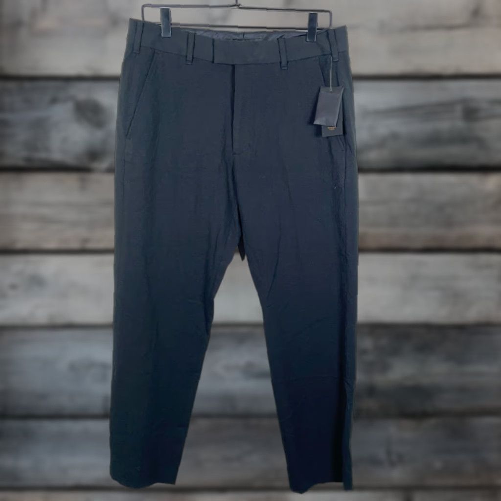 Abercrombie & Fitch Abercrombie & Fitch Pants Men's Slim Chino Black 31 x 27.5 Unworn Seersucker Flat Front Mid Rise Tapered Size US 32 / EU 48 - 1 Thumbnail