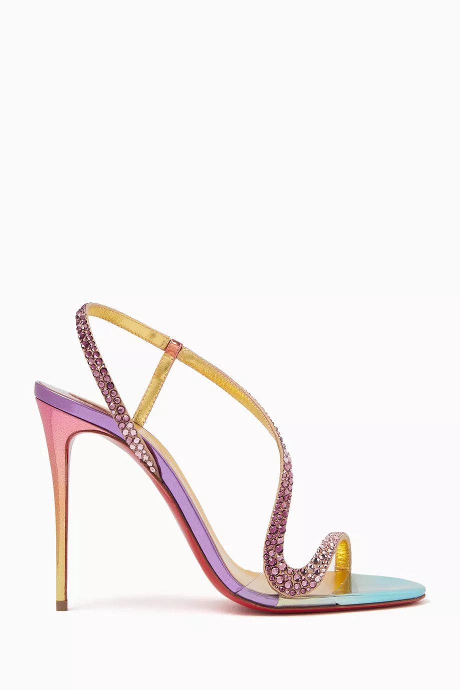 os11x0126 Rosalie Strass Sandals in Multicolor