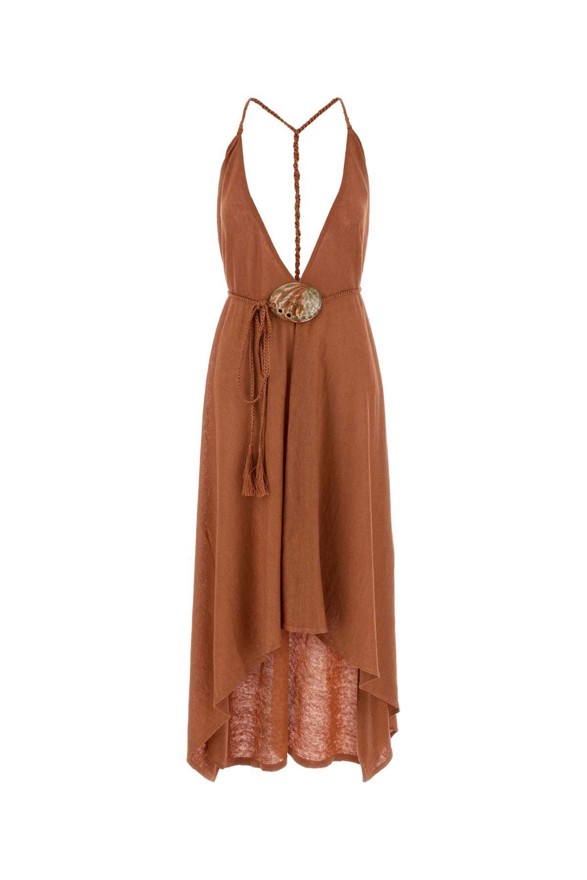 Alanui Brick Linen Dress Size M / US 6-8 / IT 42-44 - 1 Thumbnail