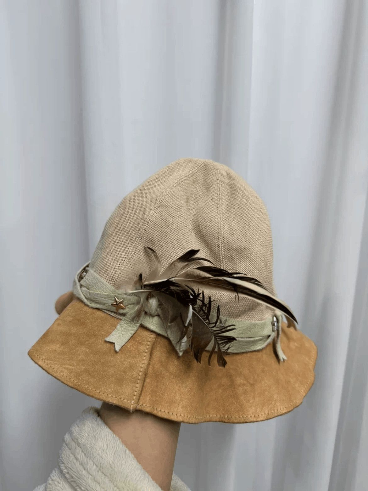 Takahiromiyashita The Soloist. Takahitomiyashita the Soloist Leather Joint Hat-2505 Size ONE SIZE - 3 Thumbnail