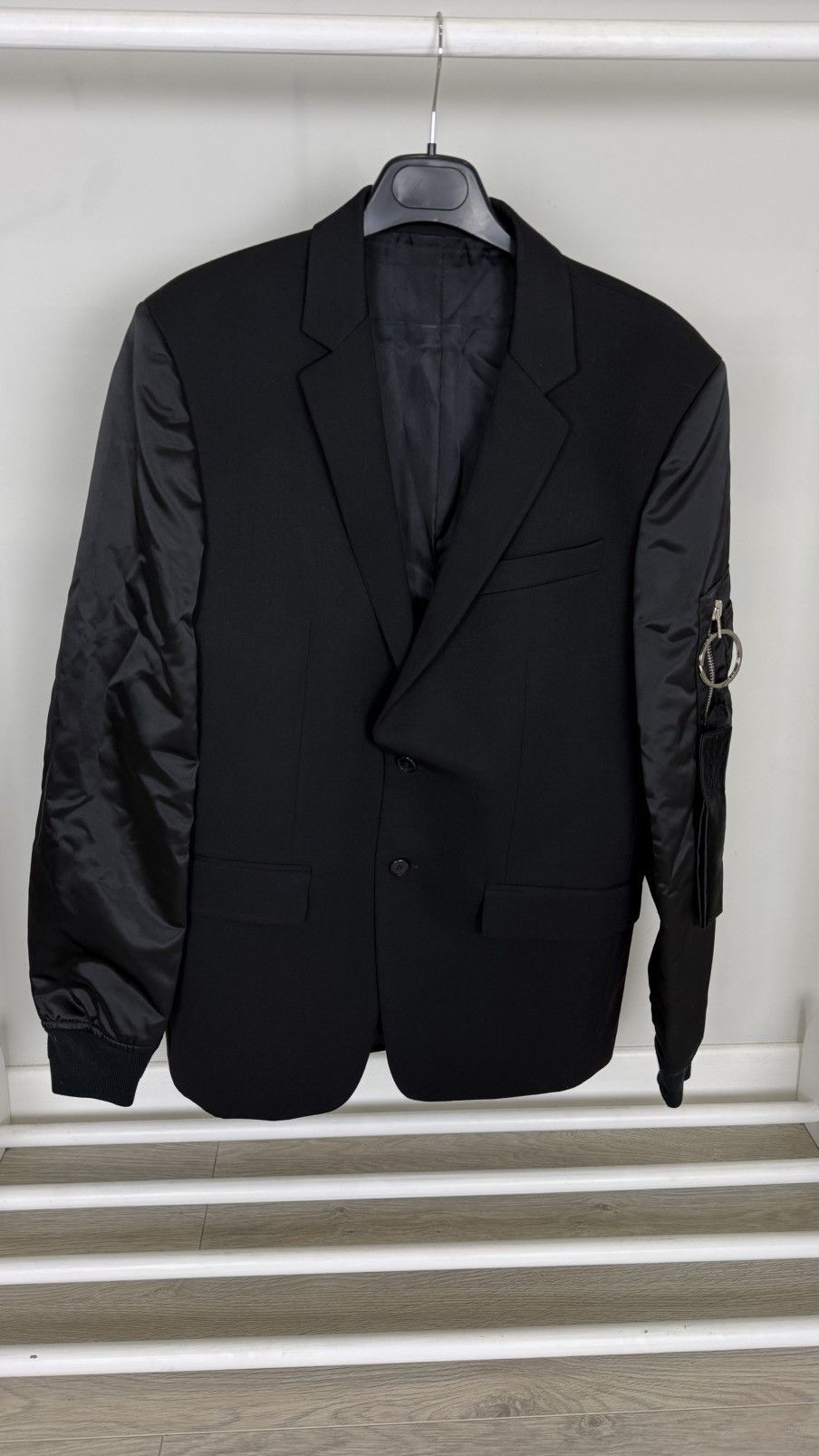 Givenchy Givenchy Hybrid Wool Nylon Blazer Jacket Size 52R - 2 Thumbnail