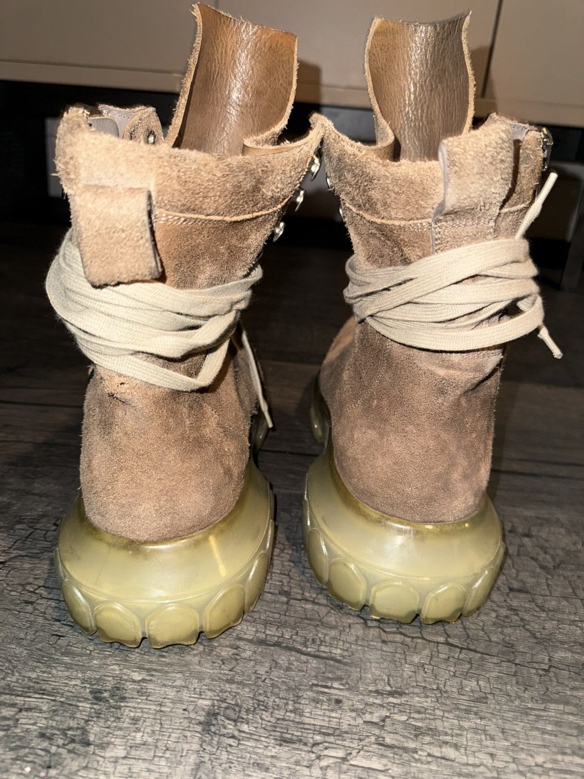Rick Owens Rick Owens Lace-Up Bozo Tractor DUST/CLEAR Size US 11 / EU 44 - 5 Thumbnail