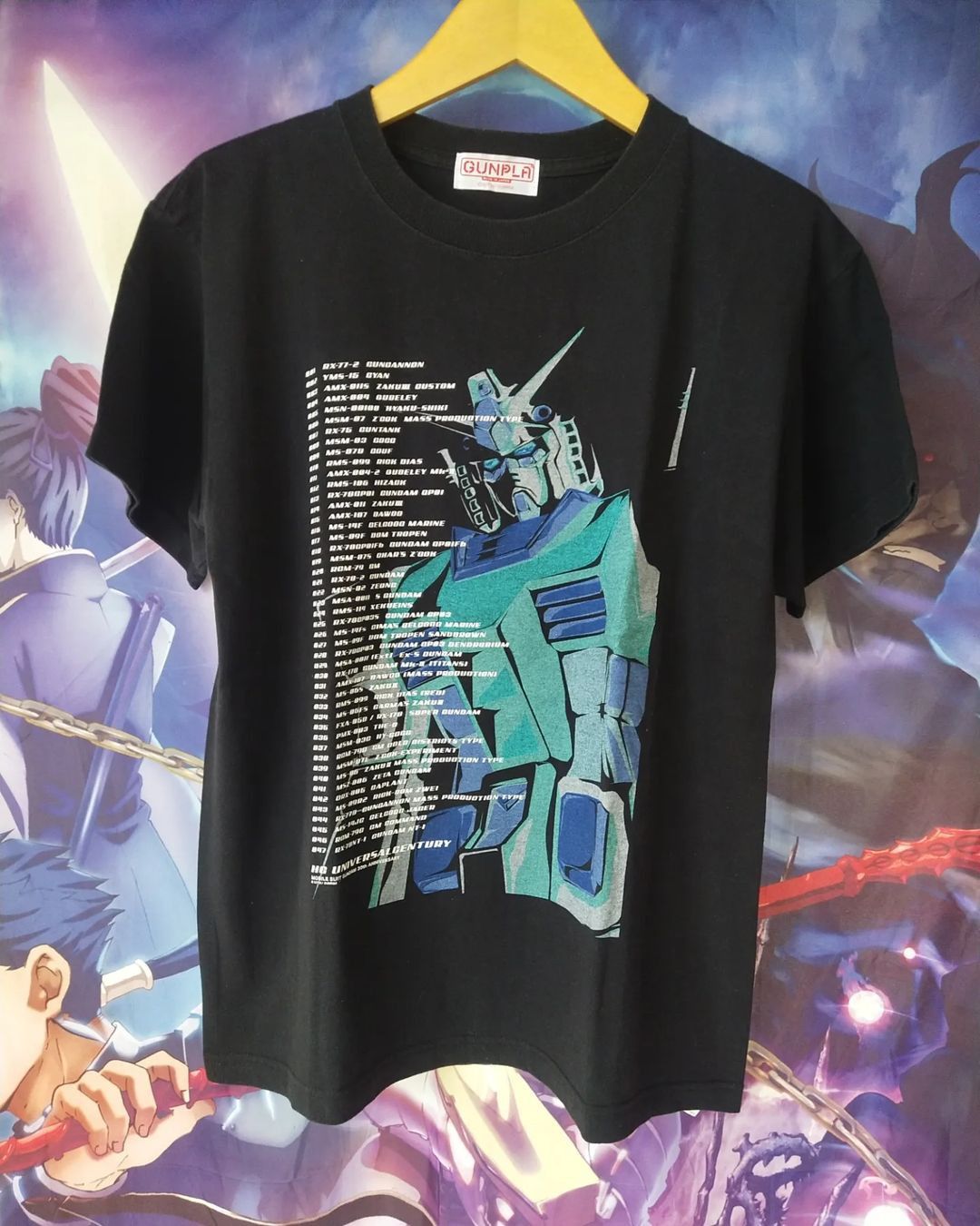 Anime × Japanese Brand Mobile Suit Gundam 30th Anniversary Gunpla Anime Tees Size US L / EU 52-54 / 3 - 1 Thumbnail