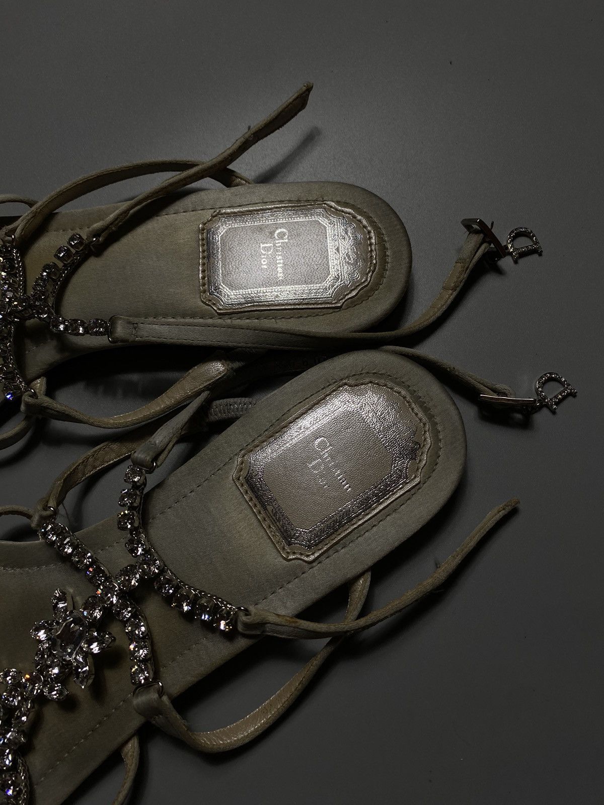 Dior × Swarovski × Vintage Dior vintage sandals with Swarovski stones Size US 8 / IT 38 - 3 Thumbnail