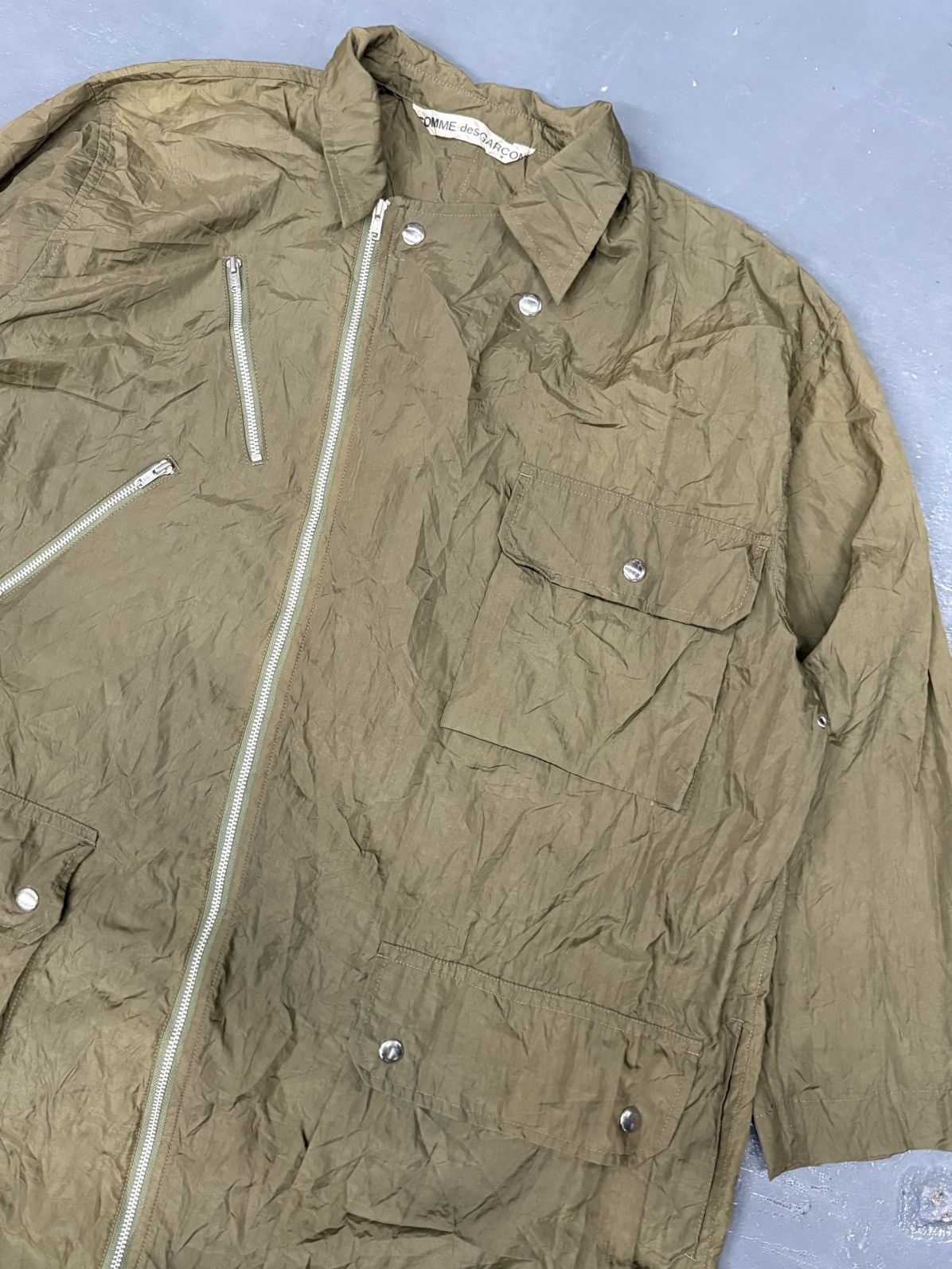 Comme des Garcons Vintage asymmetric zip utility parka jacket Size US XL / EU 56 / 4 - 3 Thumbnail