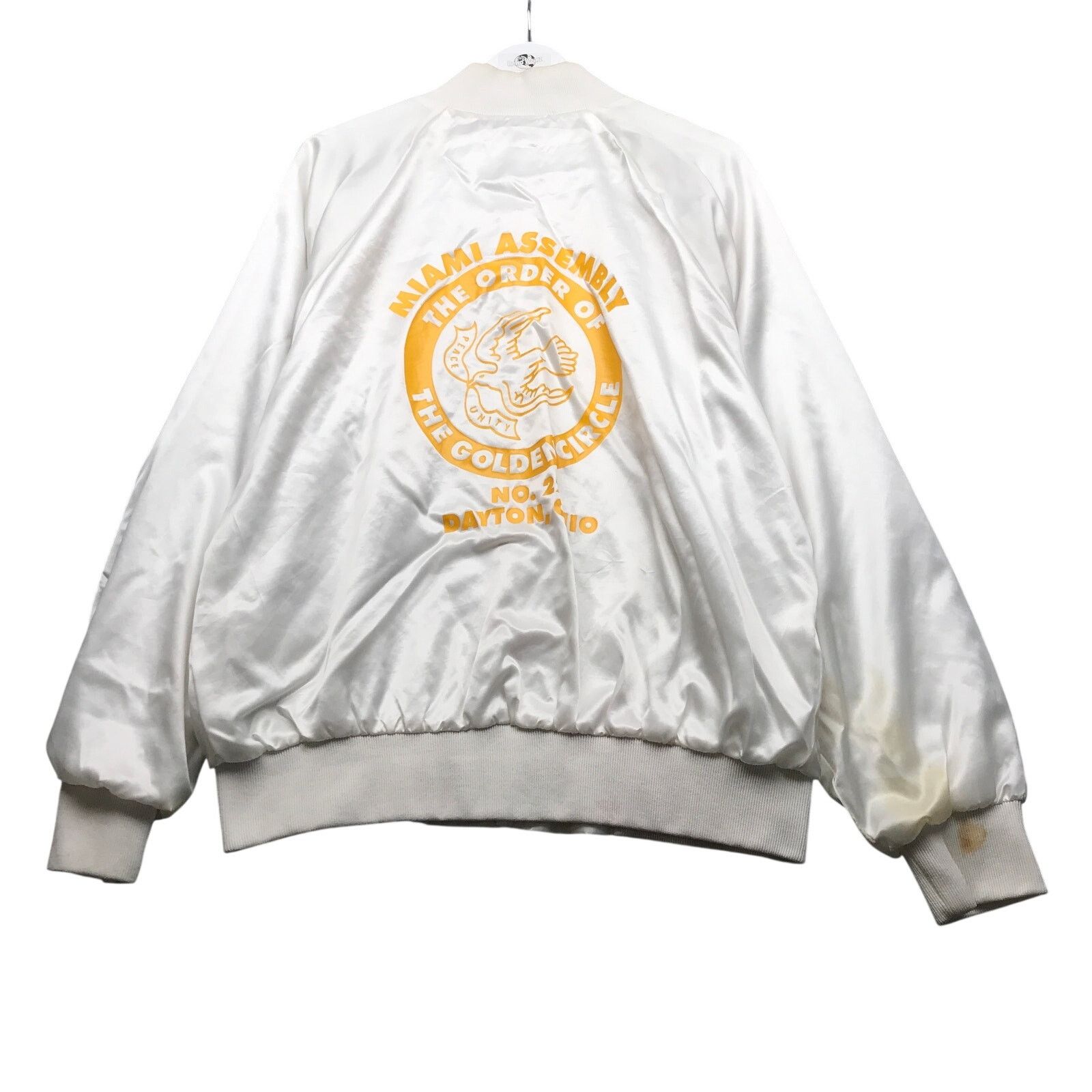 Auburn Sportswear Vintage 80s Auburn The Order Of Circle Assembly Jacket XL Size US XL / EU 56 / 4 - 1 Thumbnail