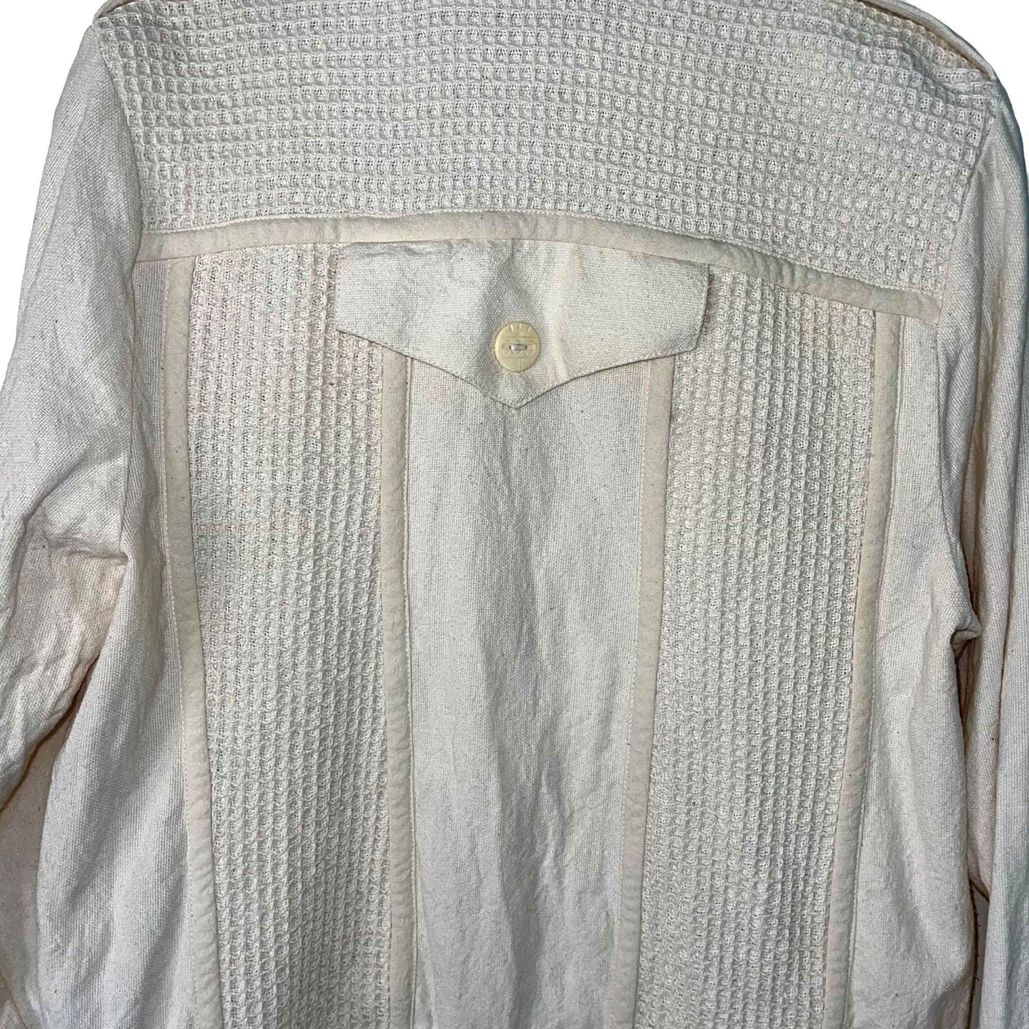 Vintage Martinez Vintage Womens Jacket Size Medium Cream Button Fron Size M / US 6-8 / IT 42-44 - 7 Thumbnail