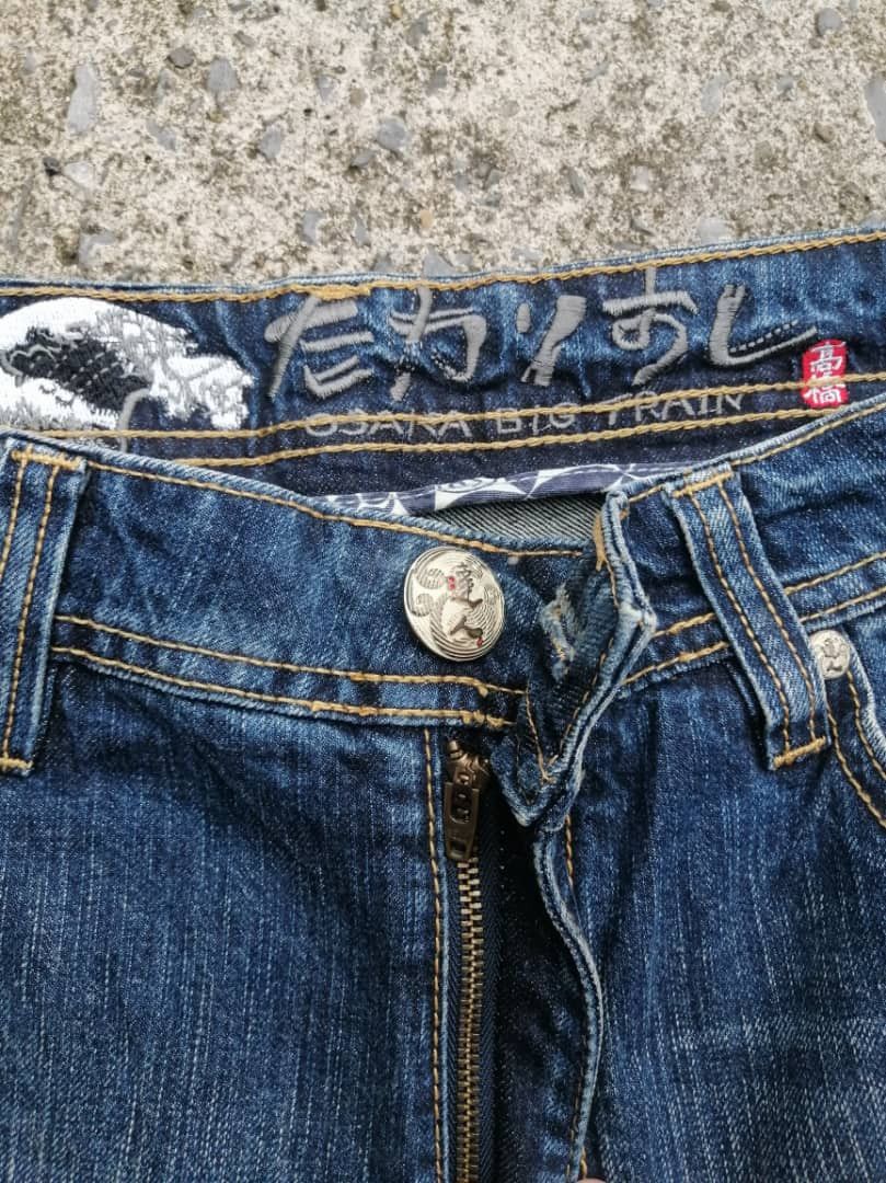 Japanese Brand Osaka Big Train Nice Design Embroidered Denim Jeans Size US 34 / EU 50 - 4 Thumbnail
