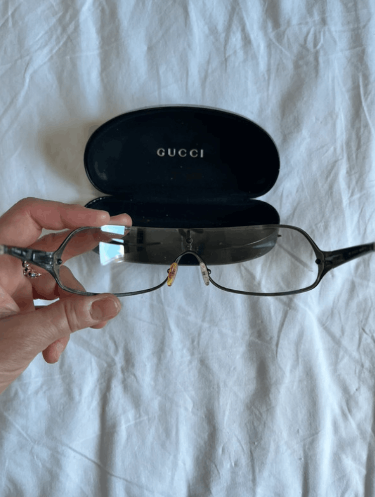 Gucci Gucci Sunglasses Mask Logo Shield GG Sport Vintage Size ONE SIZE - 4 Thumbnail