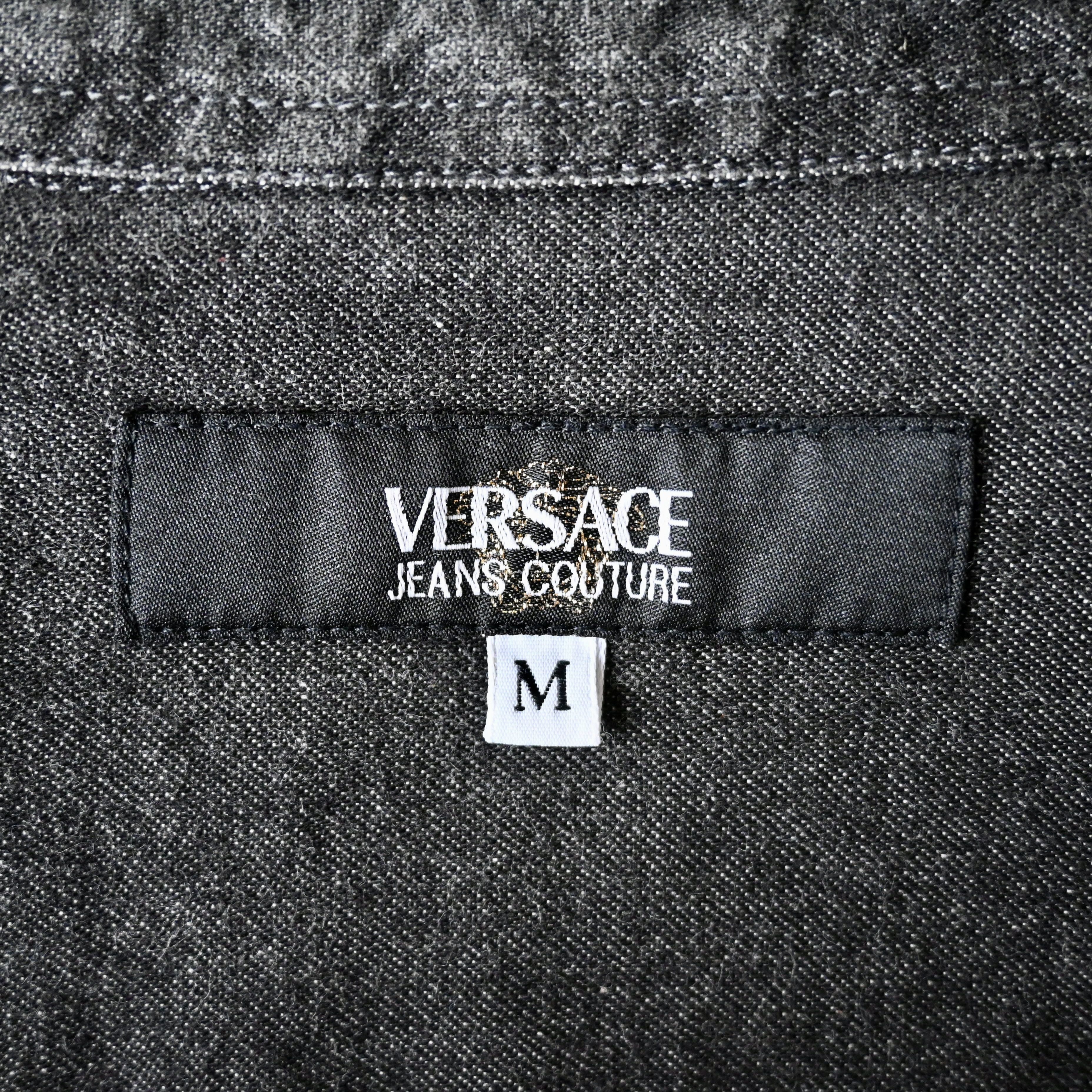 Versace Jeans Couture VTG 2000s VERSACE JEANS COUTURE denim shirt made in Italy Size US M / EU 48-50 / 2 - 19 Thumbnail