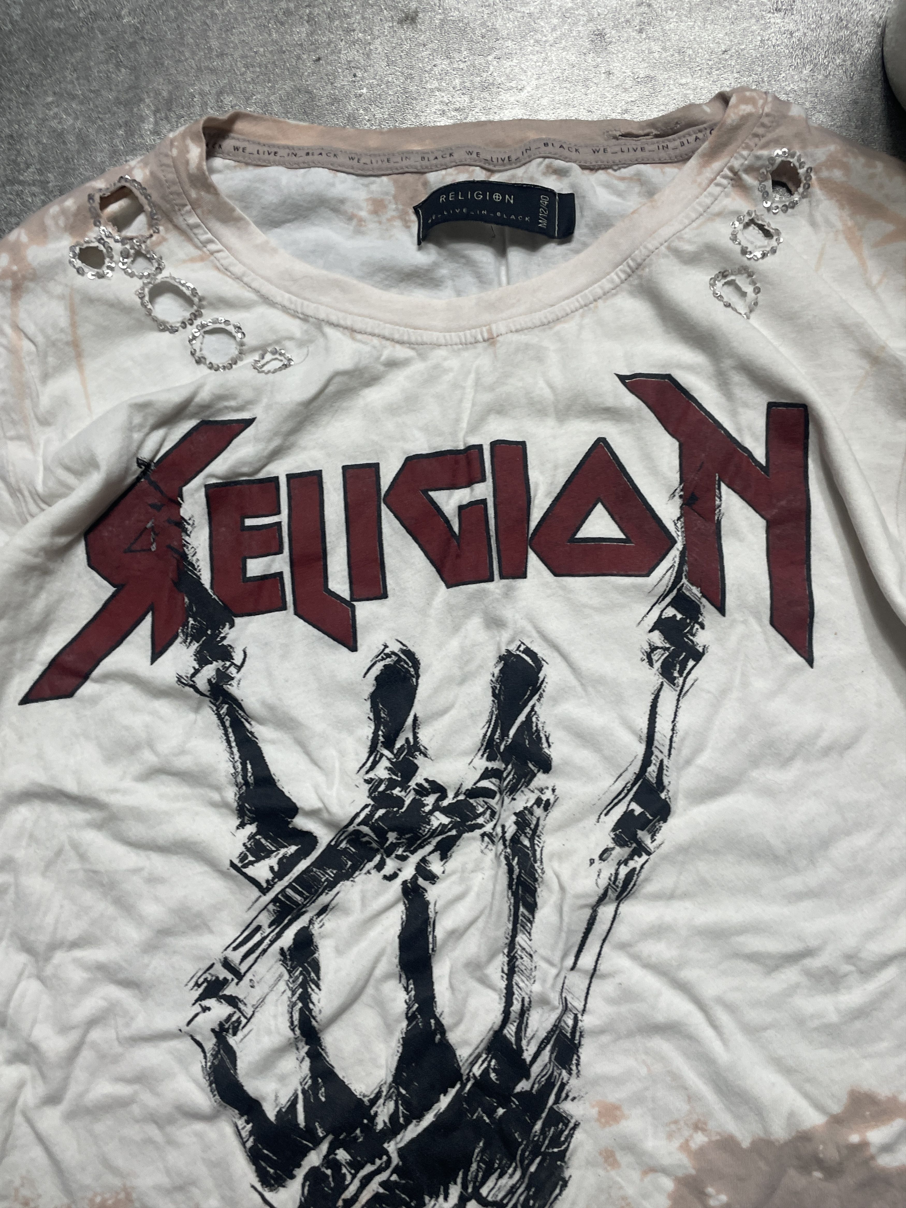 Other Religion T-Shirt Distressed Spellout Streetwear Gothic Size US M / EU 48-50 / 2 - 3 Thumbnail