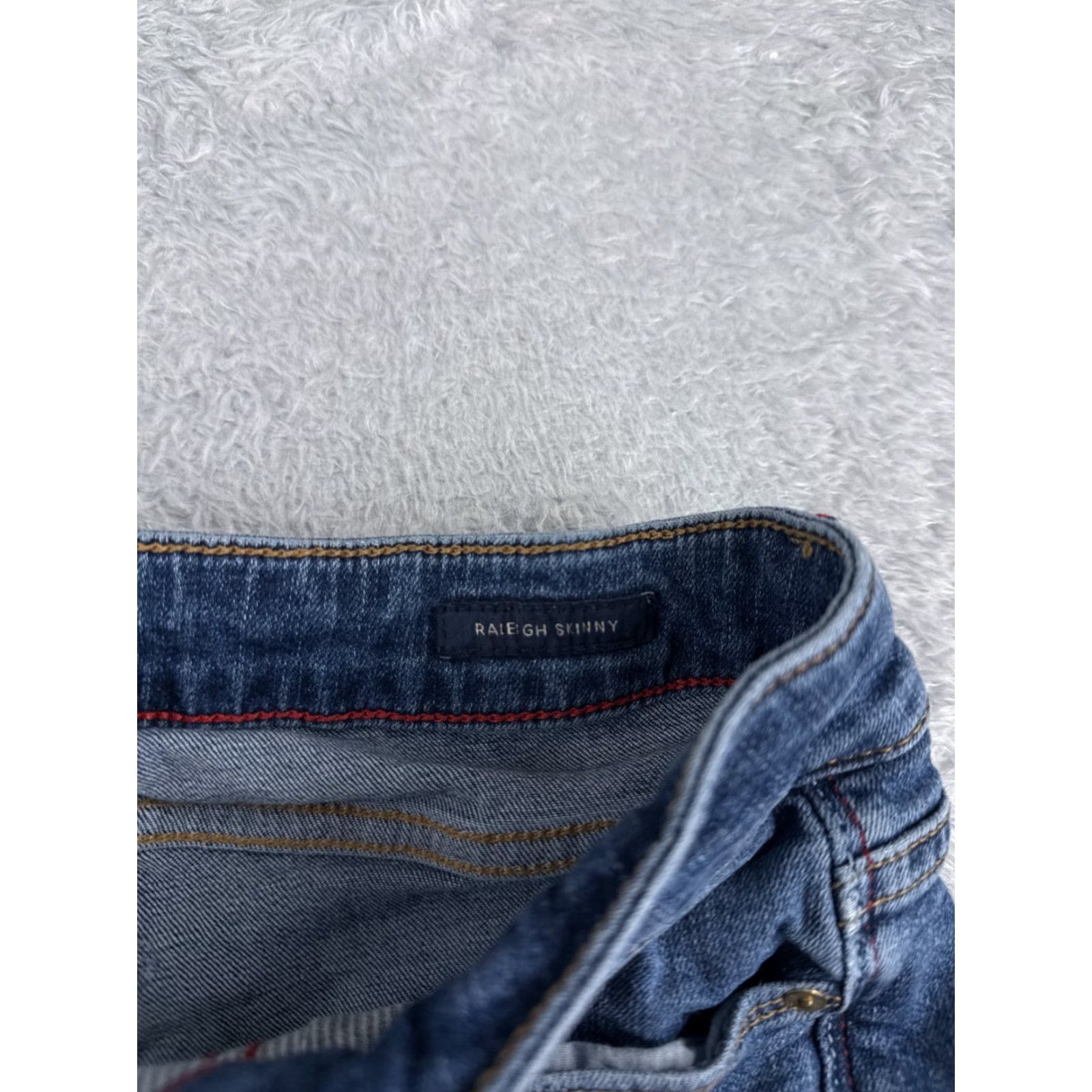 Tommy Hilfiger Tommy Hilfiger Jeans Women Blue Denim Raleigh Skinny Low Rise 27x26 5-Pocket Distressed Stretch Regular Size 26" / US 2 / IT 38 - 7 Thumbnail