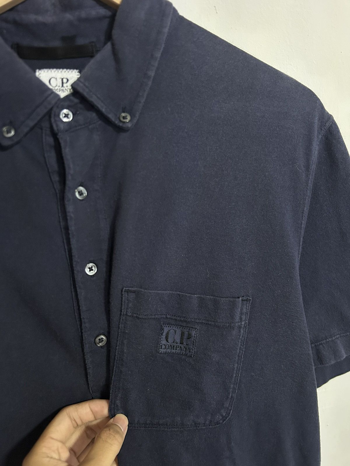 C.P. Company C.P. Company Vintage Made in Italy Button-Down Polo Shirt Size US XL / EU 56 / 4 - 4 Thumbnail