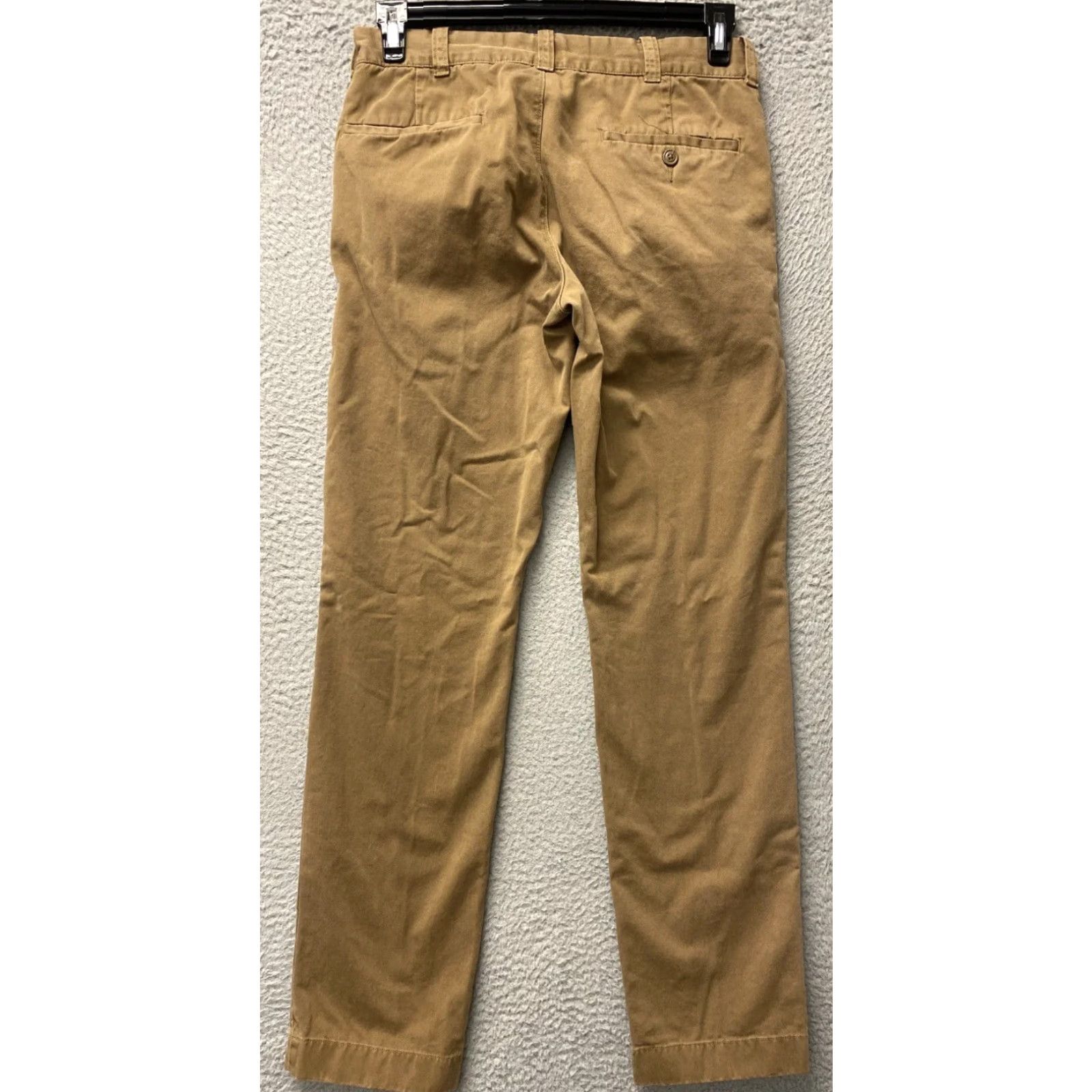 Vintage J Crew Men's Casual Pants 29x32 Cotton Flat Front Chino Cinnamon Brown Regular Fit Size US 29 - 7 Thumbnail