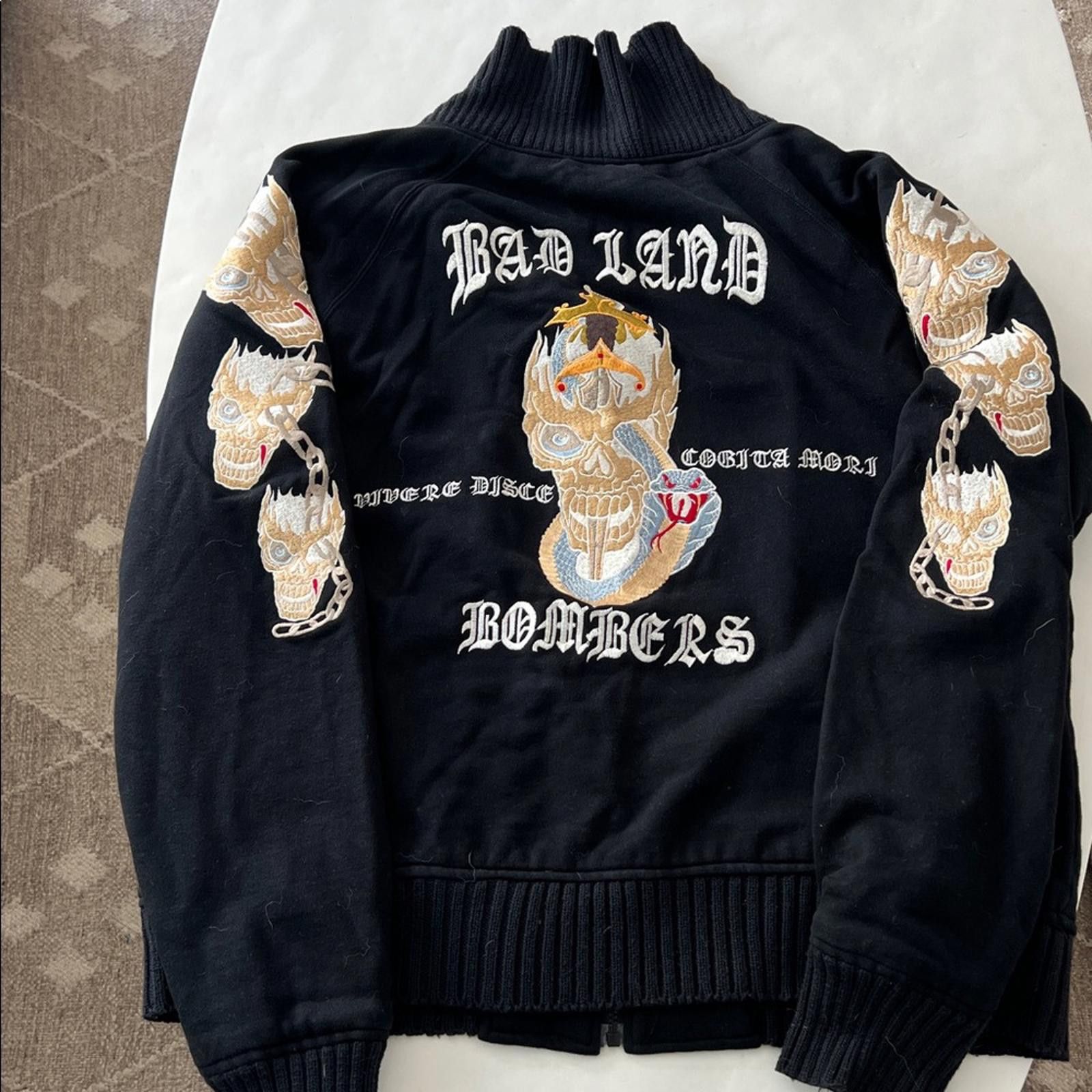Other Orient Express Skull Sukajan Vintage Japanese Bomber Jacket Size US XL / EU 56 / 4 - 3 Thumbnail