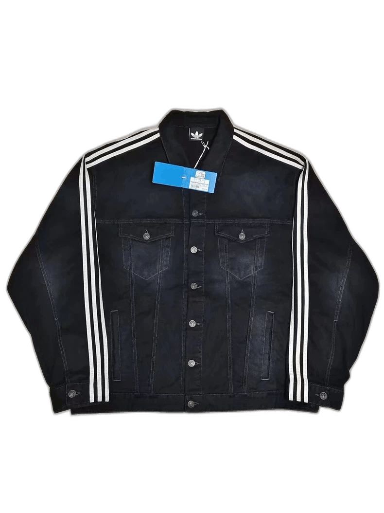 Balenciaga Adidas Denim Jacket with Tags