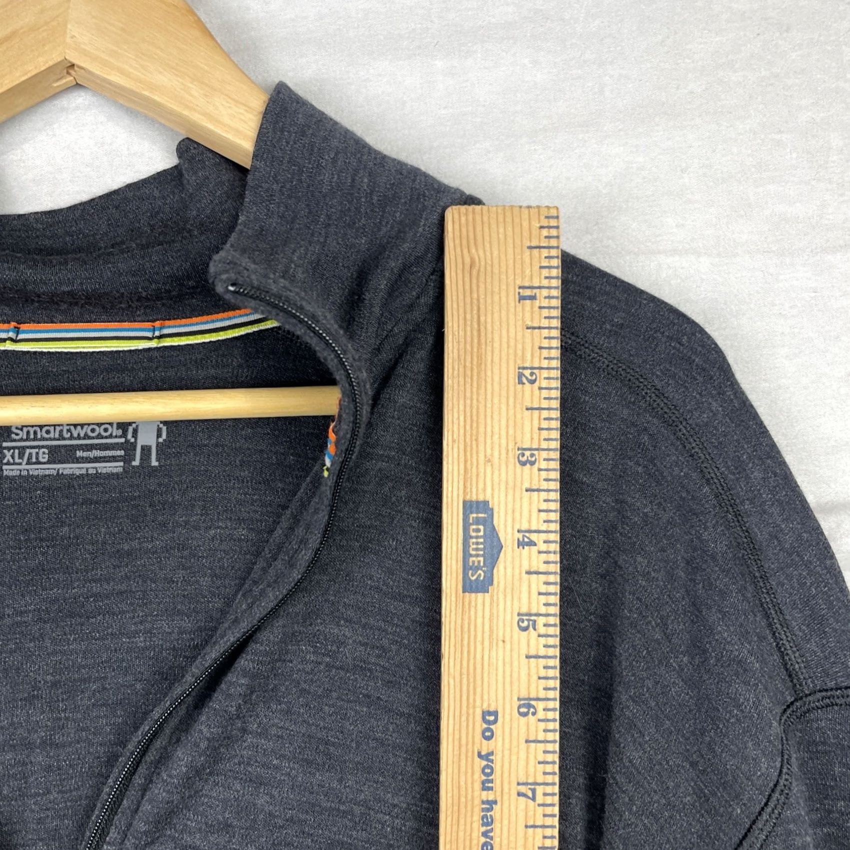 Smartwool SmartWool Sweater Mens XL Black Classic Thermal Merino Wool Base Layer 1/4 Zip Size US XL / EU 56 / 4 - 6 Thumbnail