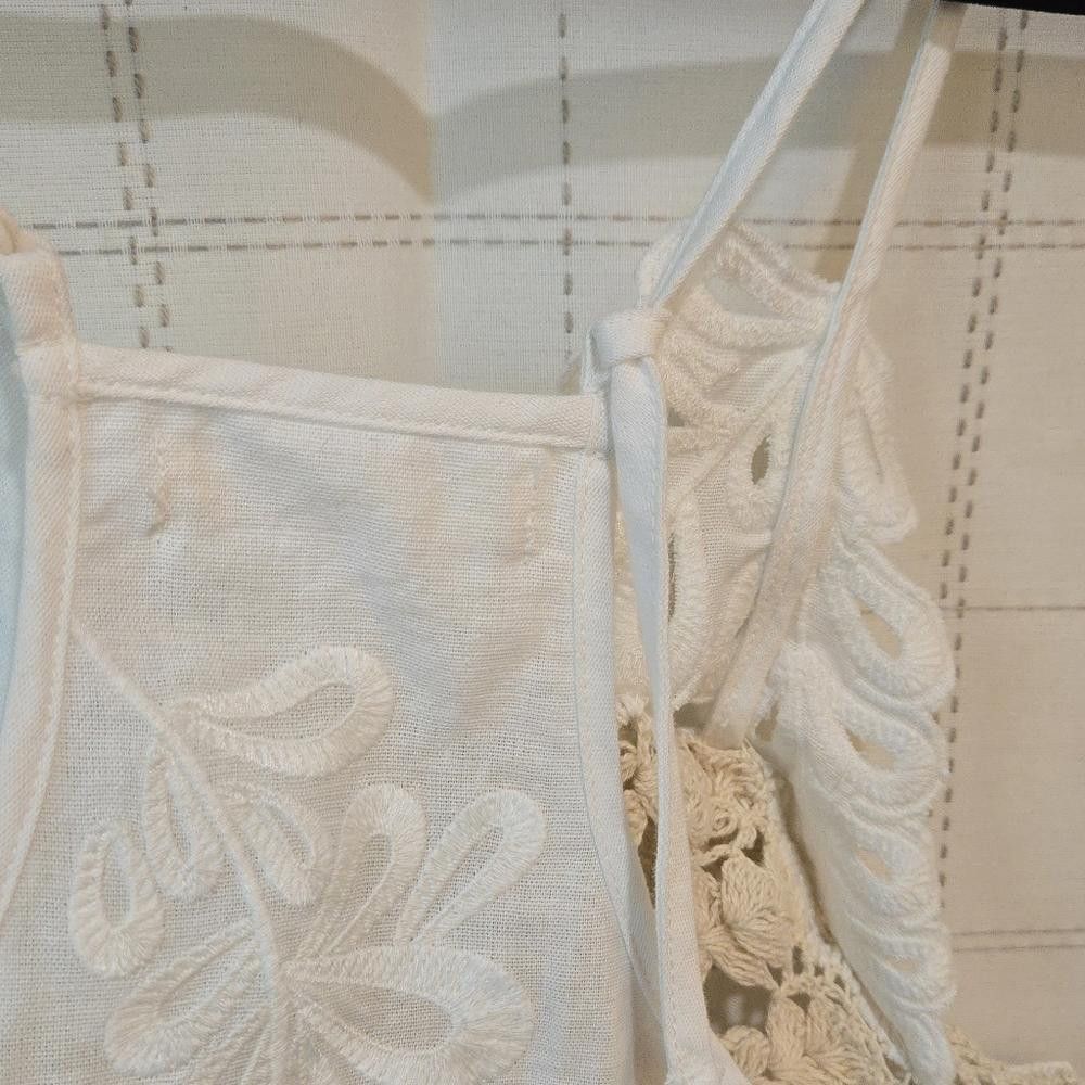 Other By Anthropologie Pieced Crochet Sweater Tank Size XXS / US 00 / IT 34 - 9 Thumbnail