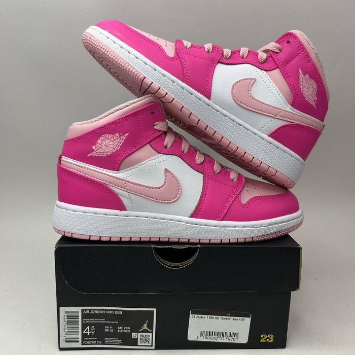 Nike Nike Air Jordan 1 Mid GS “Fierce Pink/Barbie” 2023 Grailed