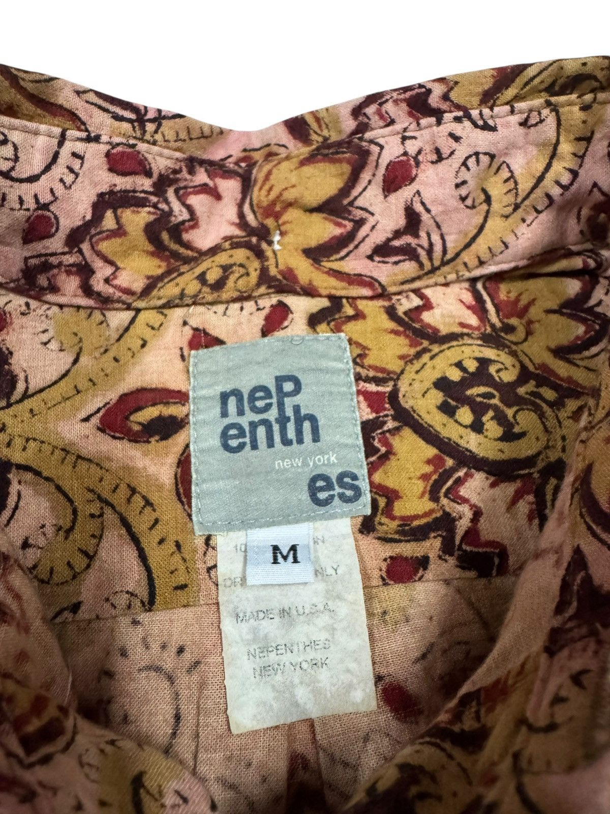 Engineered Garments × Needles × Nepenthes Vtg🔥Nepenthes New York 3/4 Button Pullover Shirt Size US M / EU 48-50 / 2 - 17 Thumbnail