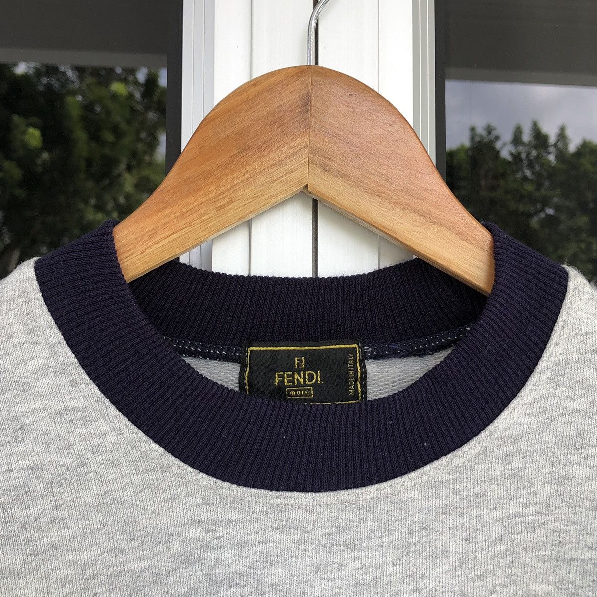 Fendi VTG FENDI Embroidery Logo Baggy Sweatshirts Made In ITALY Size US M / EU 48-50 / 2 - 10 Thumbnail