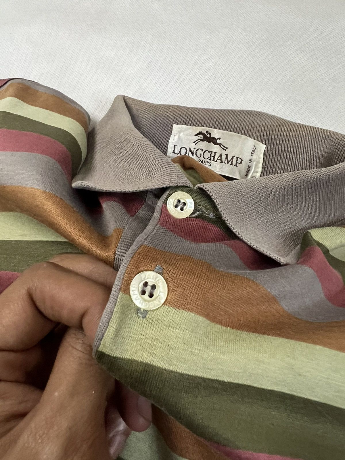 Longchamp Vintage Longchamp Multicolour Polos Size XL / US 12-14 / IT 48-50 - 5 Thumbnail