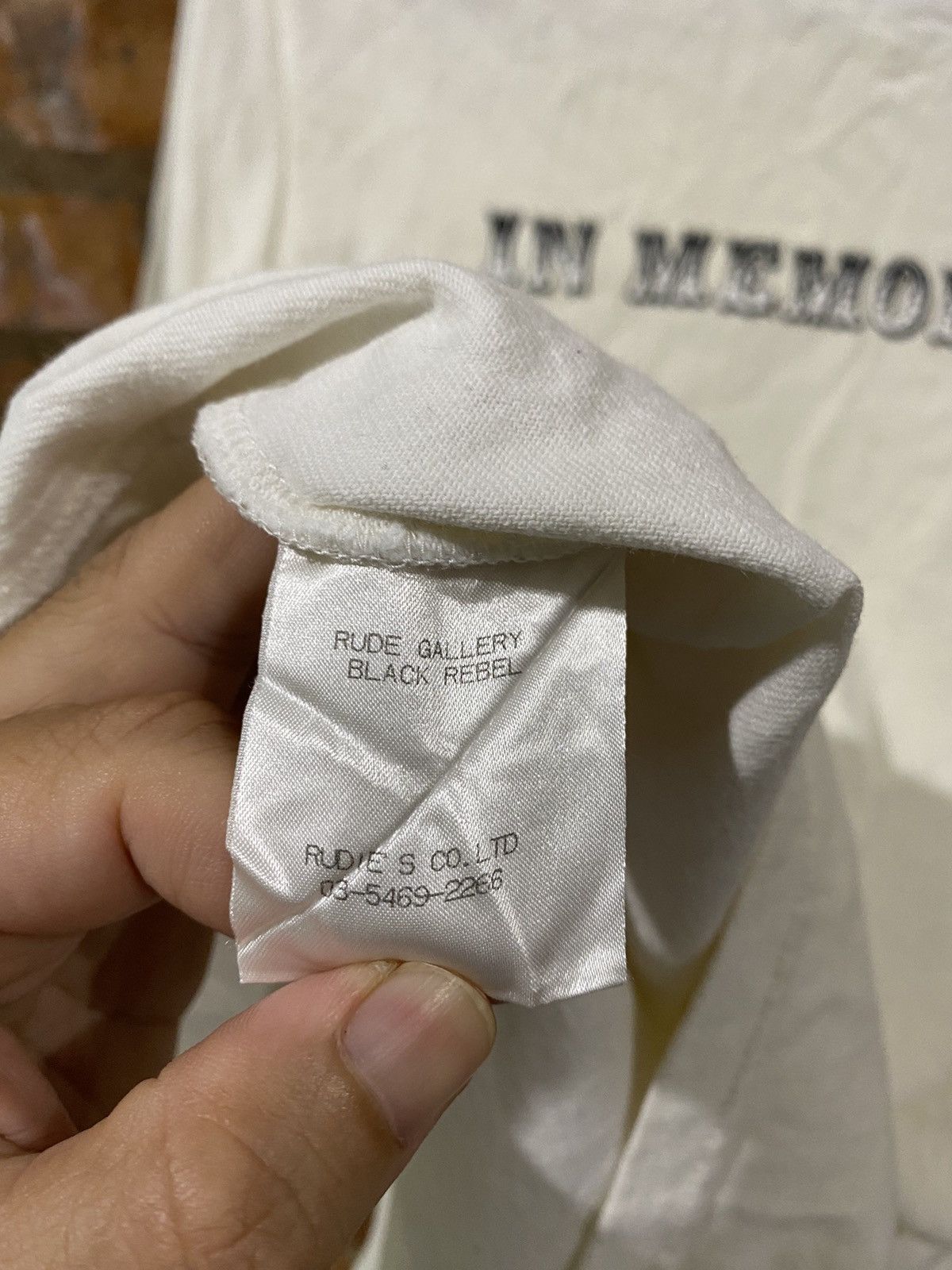 RUDE GALLERY 🔥 cross In Memory of tee Size US M / EU 48-50 / 2 - 8 Thumbnail